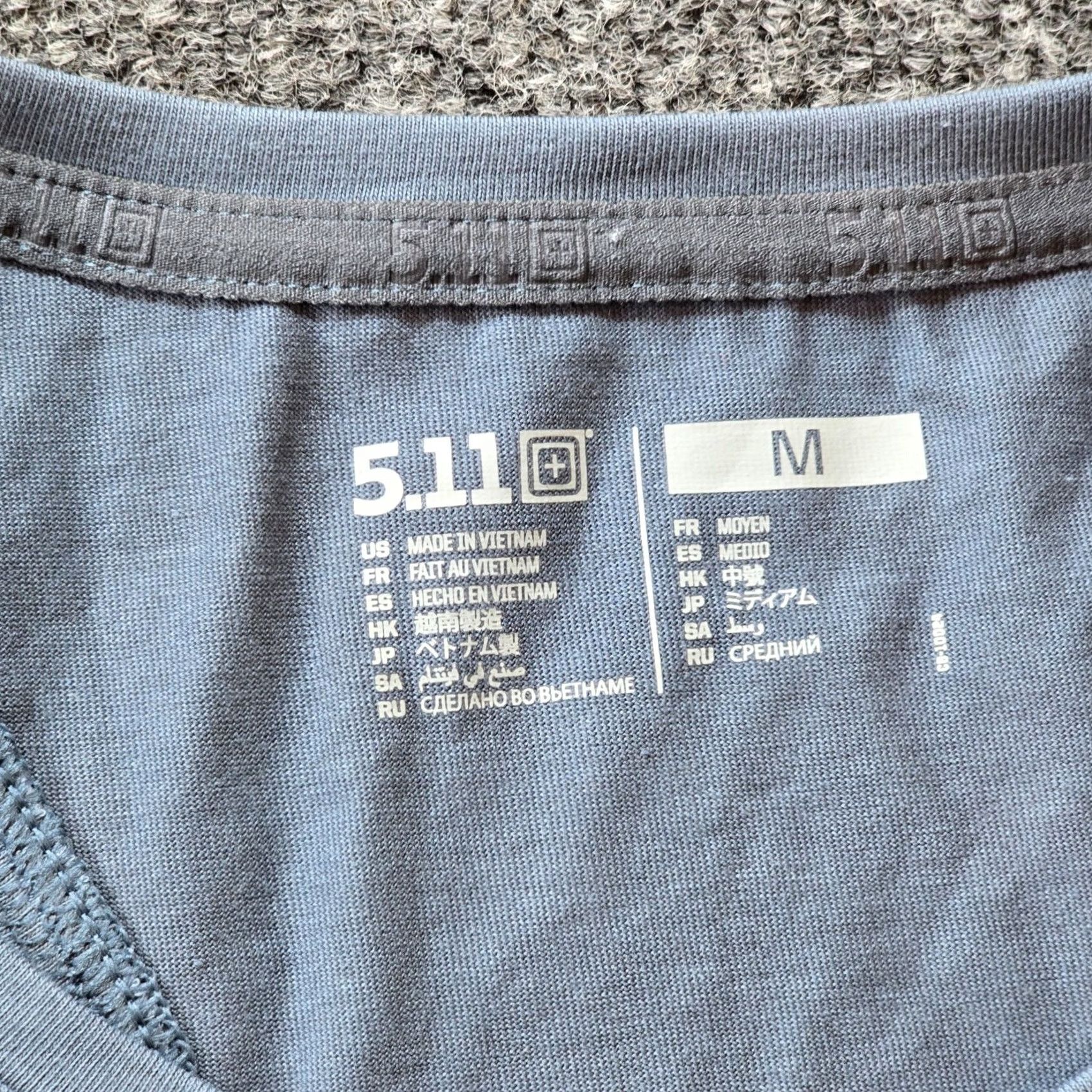 Vintage 5.11 Tactical Tank Top Womens Size Medium Gray Blue Holly Racerback Sleeveless Pullover Athletic Casual Shirt Size M / US 6-8 / IT 42-44 - 3 Thumbnail