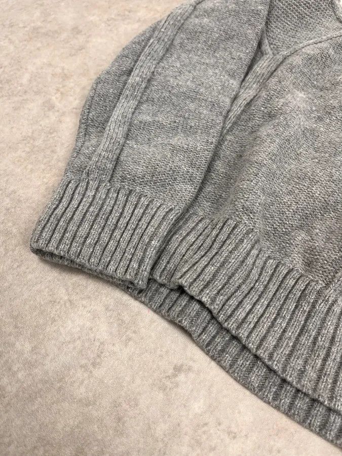 Daniele Alessandrini 2000s Daniele Alessandrini Beige & Grey Structure Turtleneck Sweater Size US S / EU 44-46 / 1 - 6 Thumbnail