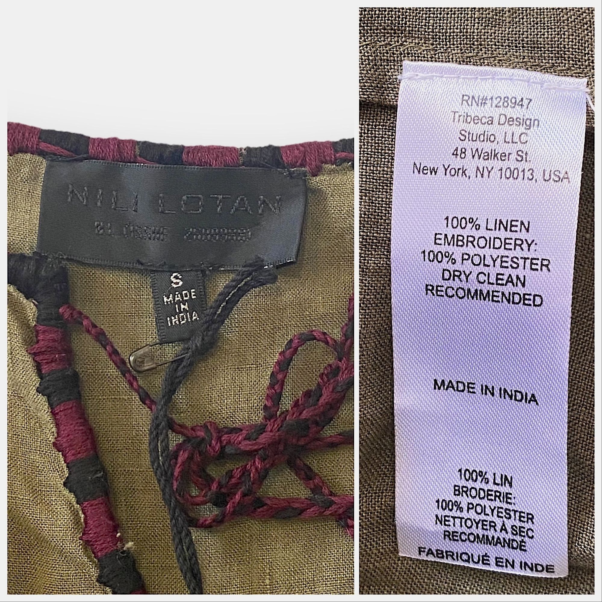 Nili Lotan Nili Lotan Valencia Dress, Army Green, Size S, New with tag Size S / US 4 / IT 40 - 4 Thumbnail