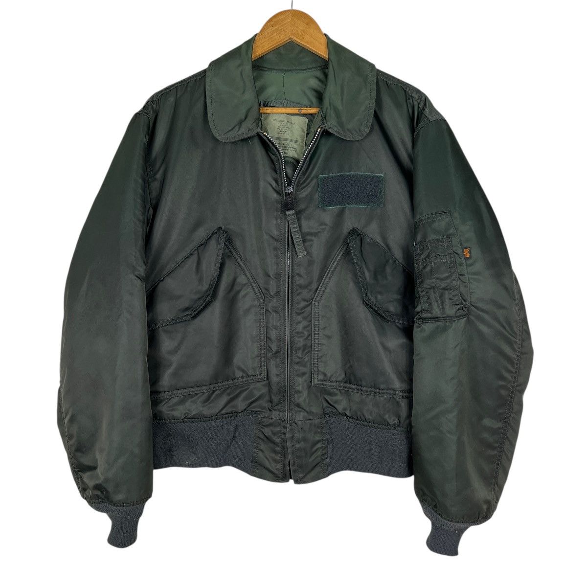 Vintage alpha Cwu 45 P Bomber Jacket Made In Usa Size M