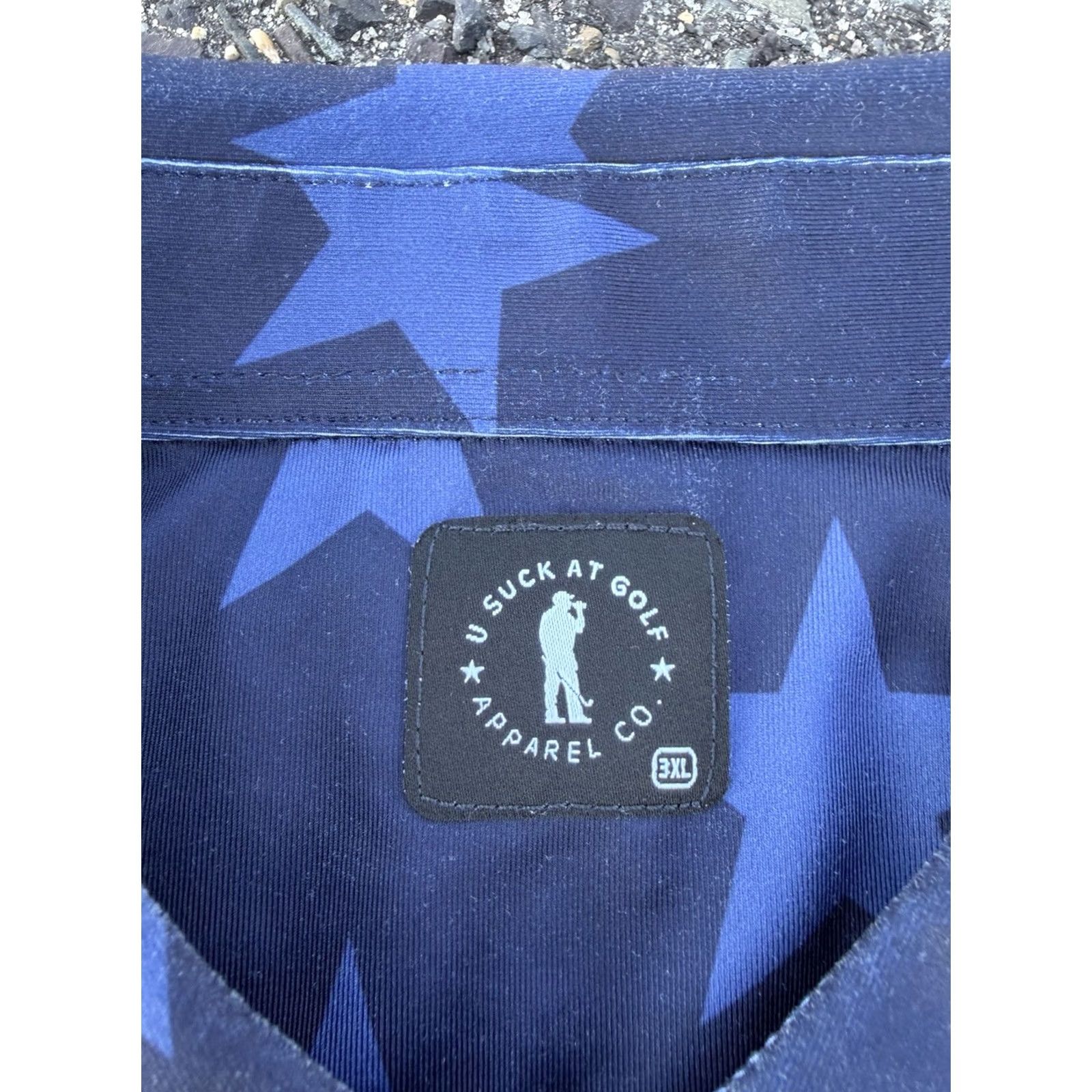 Vintage VINTAGE USA Stars Stripes Golf Polo Shirt Flag 3XL Red Mens Golf Size US XXL / EU 58 / 5 - 3 Thumbnail