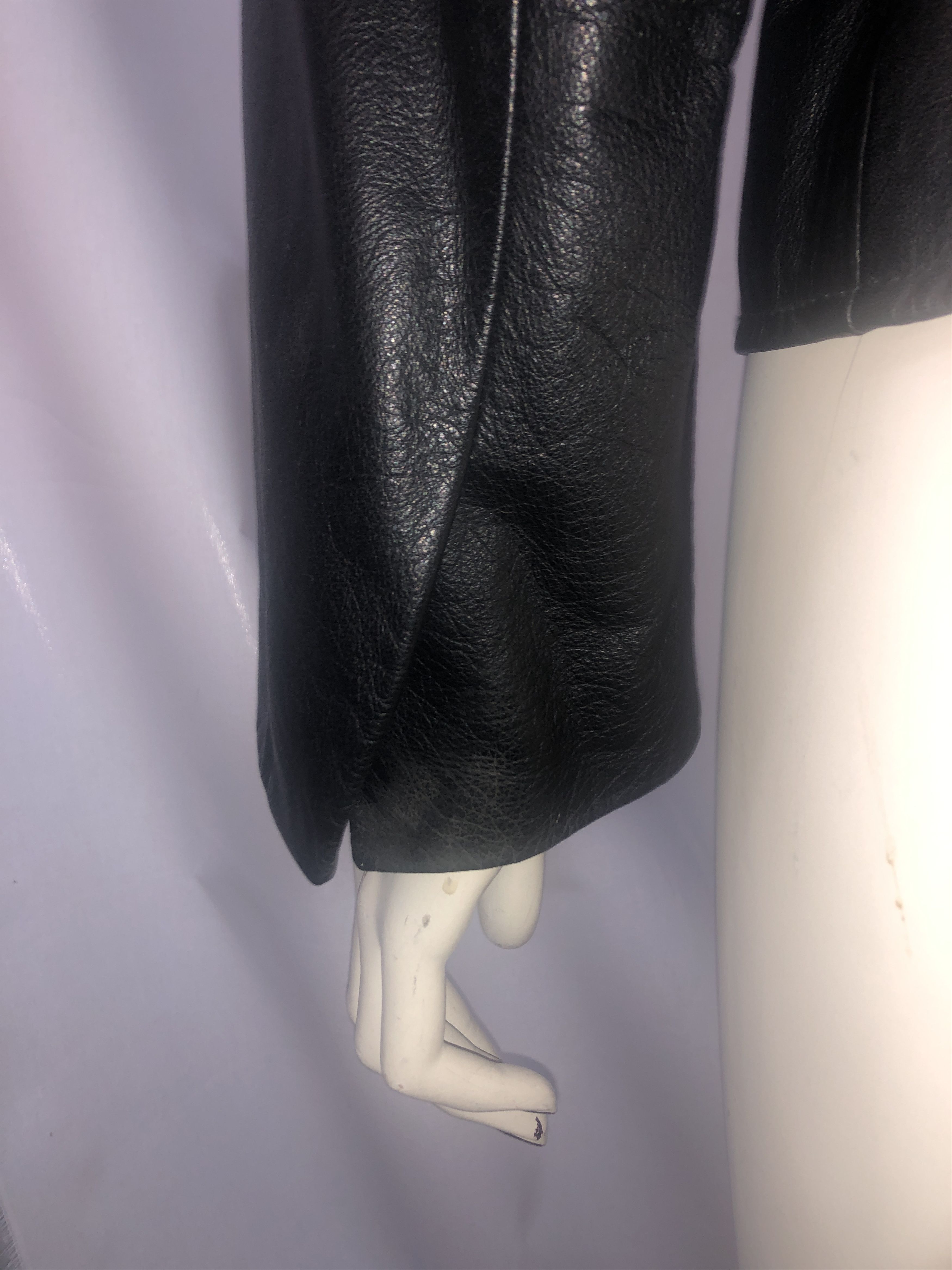 Calugi e Gianelli Metallic bra Bondage Leather Jacket Size L / US 10 / IT 46 - 10 Thumbnail