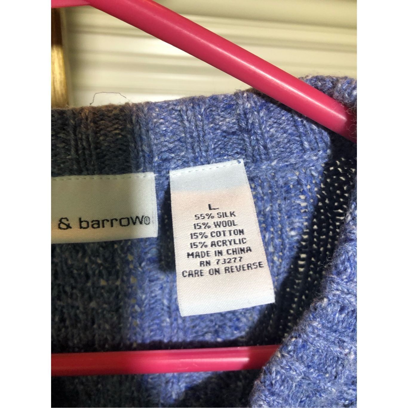 Croft & Barrow Croft & Barrow Women’s Periwinkle Blue Sweater Zip Up Jacket Size L / US 10 / IT 46 - 5 Thumbnail