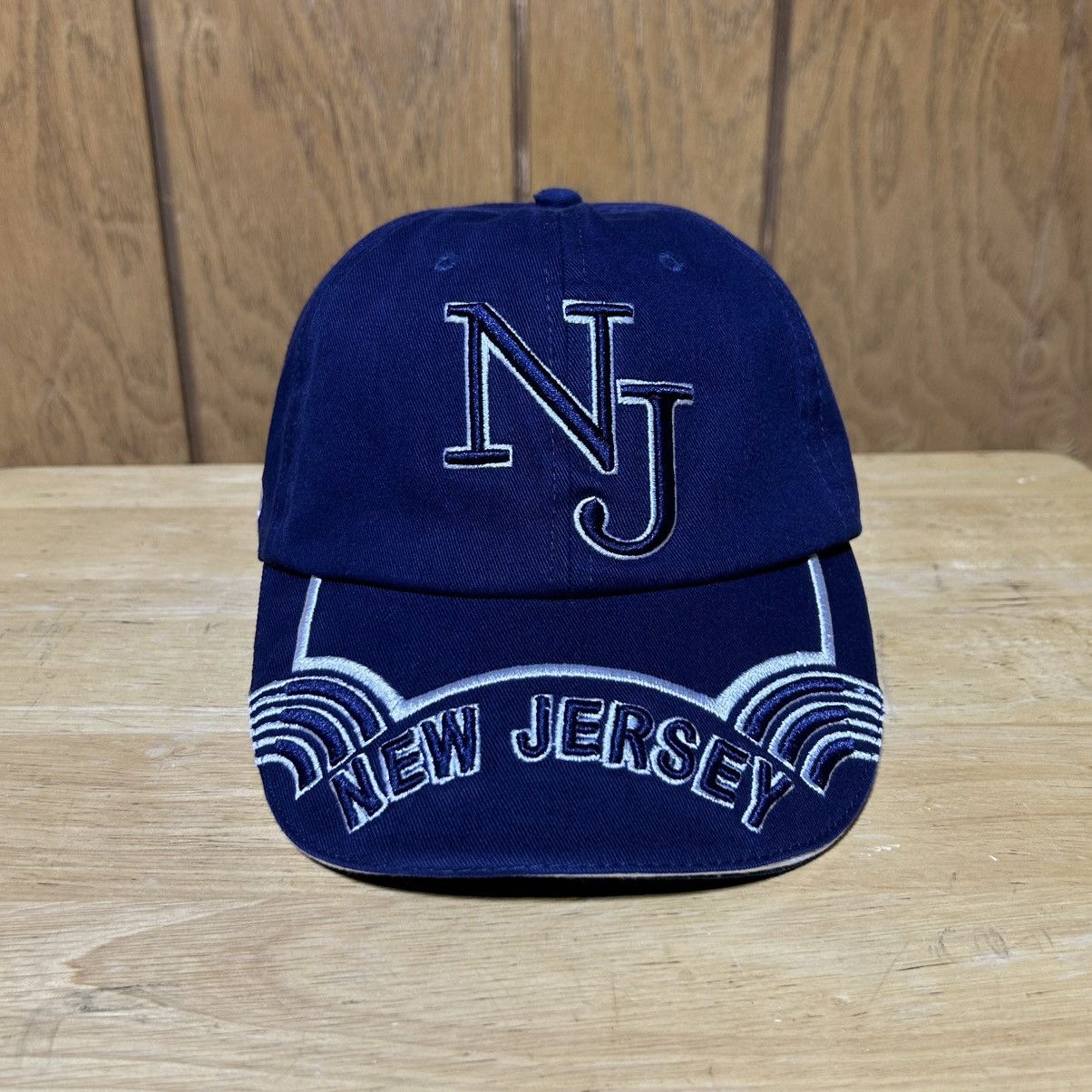 Vintage Vintage New Jersey Hat Cap USA Flag Strapback Embroidery O/S Size ONE SIZE - 1 Thumbnail