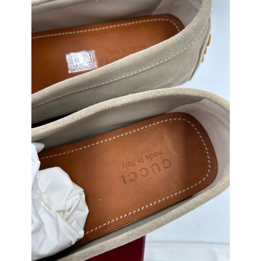 Gucci Men's Gucci, GG embossed suede driver loafers size 11 Size US 11.5 / EU 44-45 - 6 Thumbnail