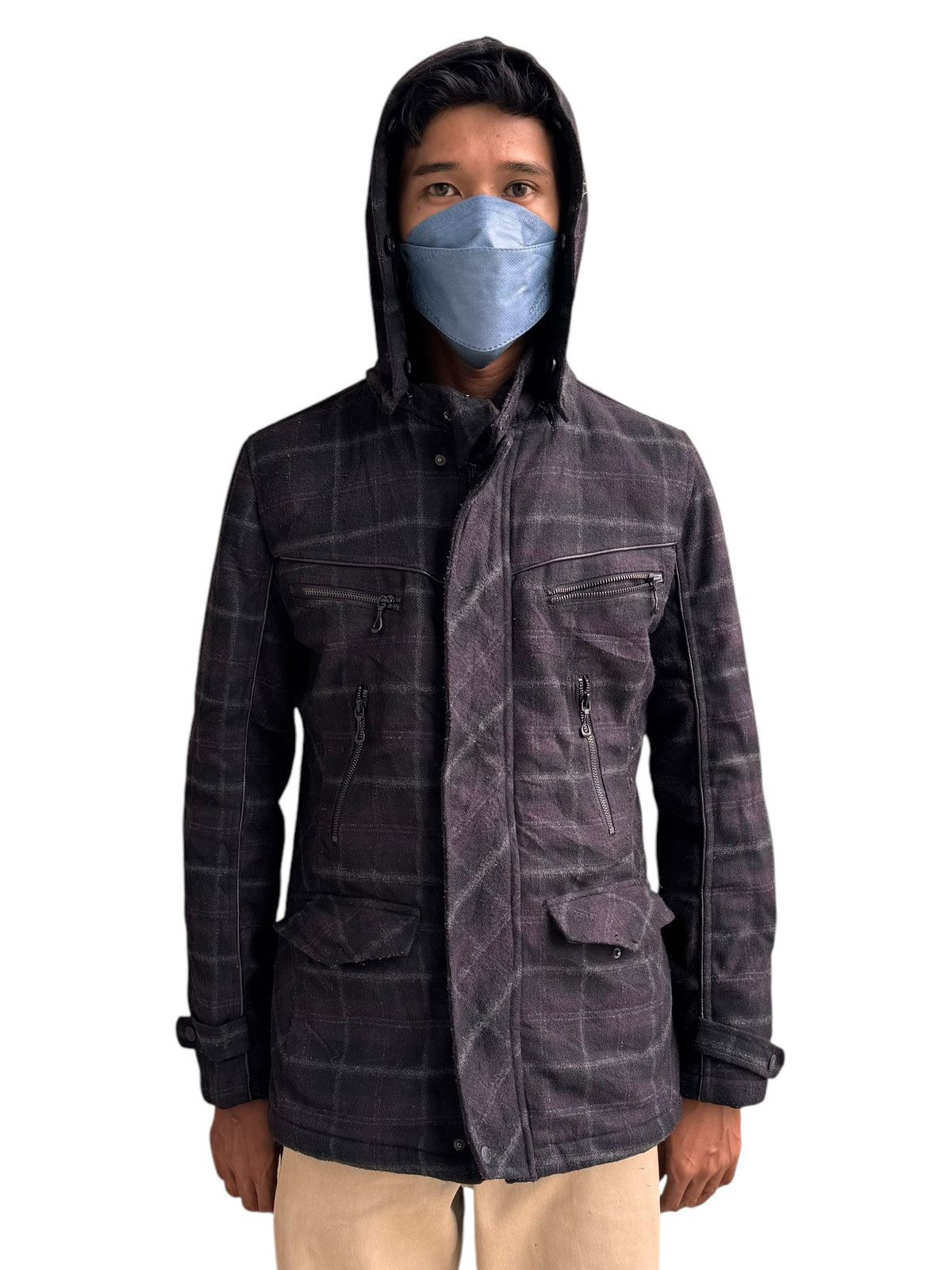 In The Attic 🔥 Japanese Brand In The Attic Black Plaid Jacket Size US S / EU 44-46 / 1 - 4 Thumbnail