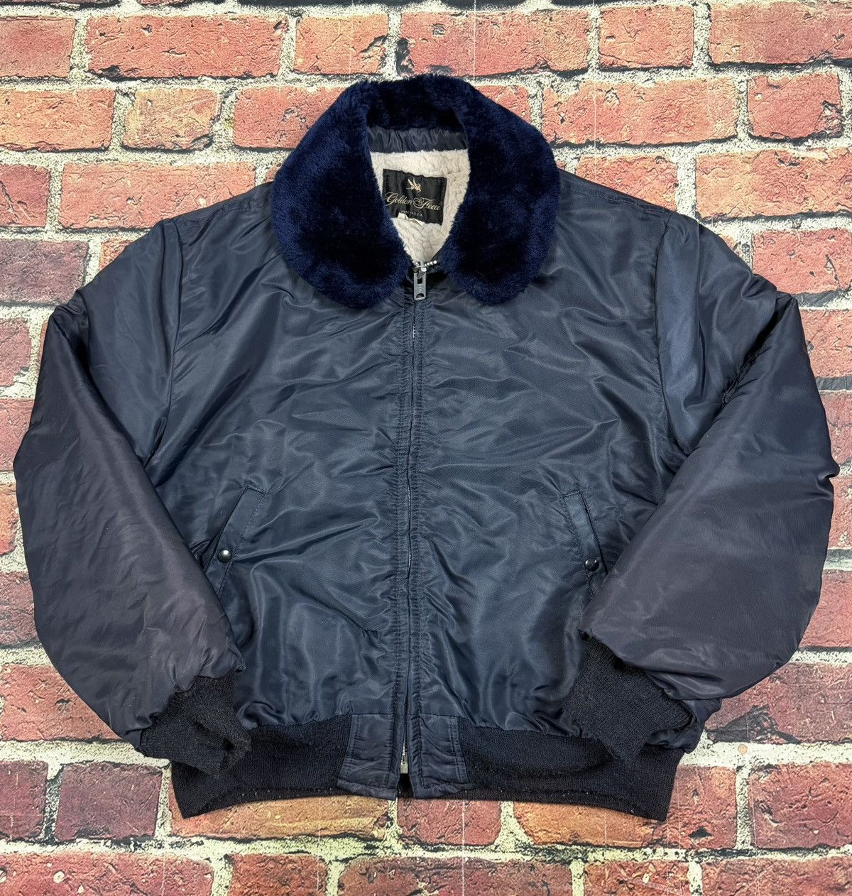 Other Vintage Golden Fleece Jacket Bomber Sherpa 70s B-15 Sherpa Size US XL / EU 56 / 4 - 1 Thumbnail