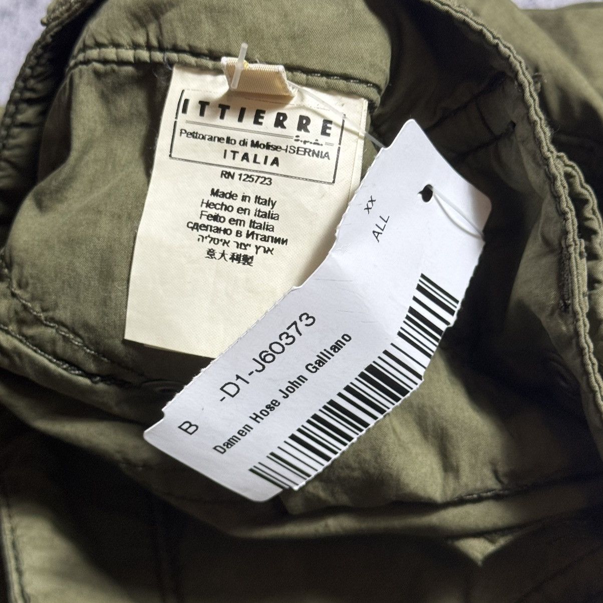 John Galliano NEW Galliano Rare Fighters Club Cargo Pants Size 24" / US 00 / IT 34 - 12 Thumbnail
