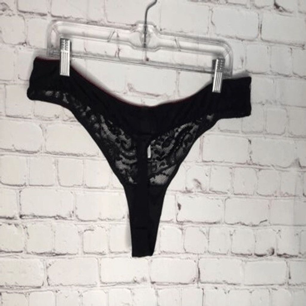 Other NWT Adore Me Lingerie Lace Mesh Risque String Pantie Women2X Size ONE SIZE - 6 Thumbnail