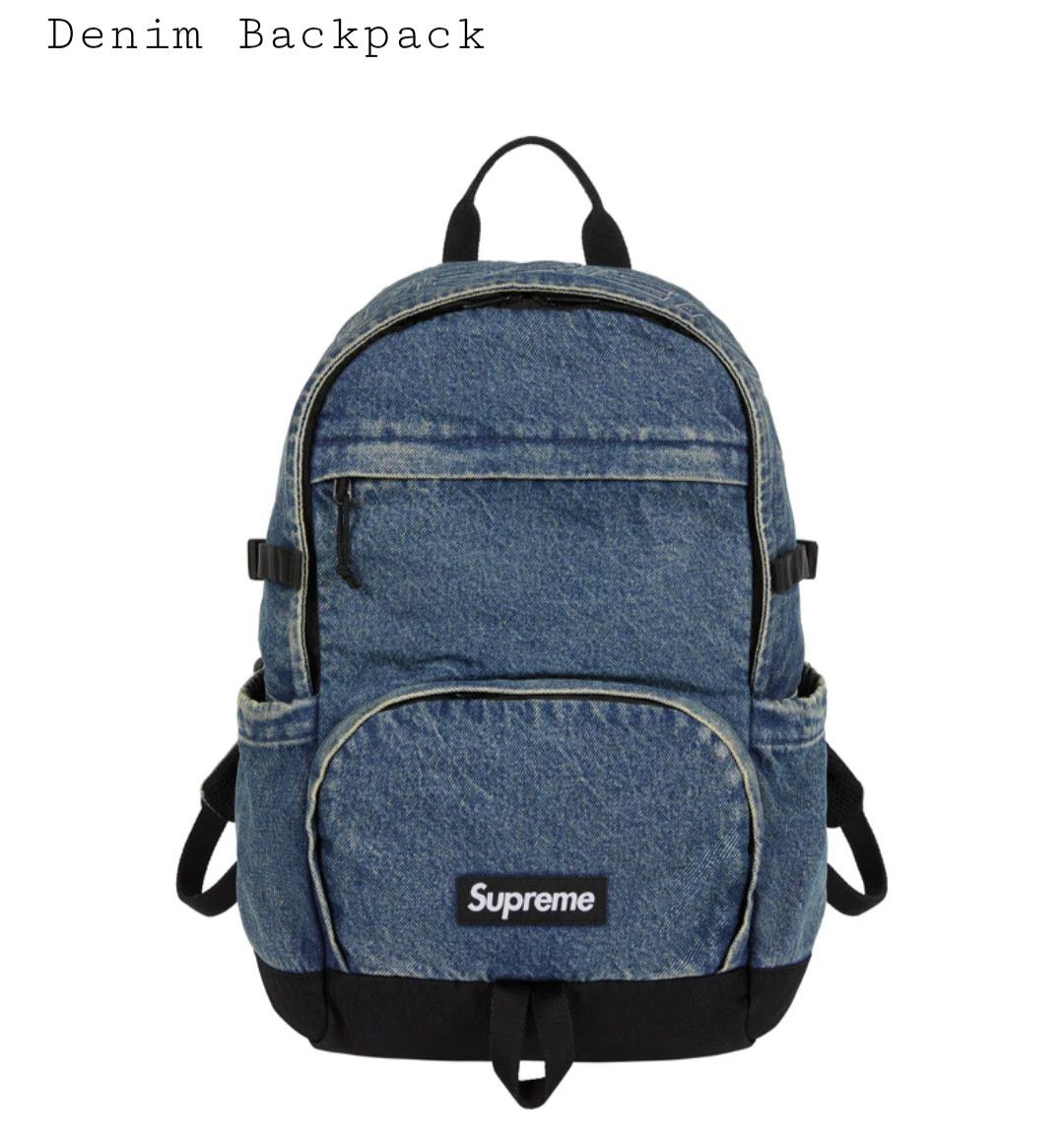 Supreme supreme denim Fuck Tote bag | Grailed