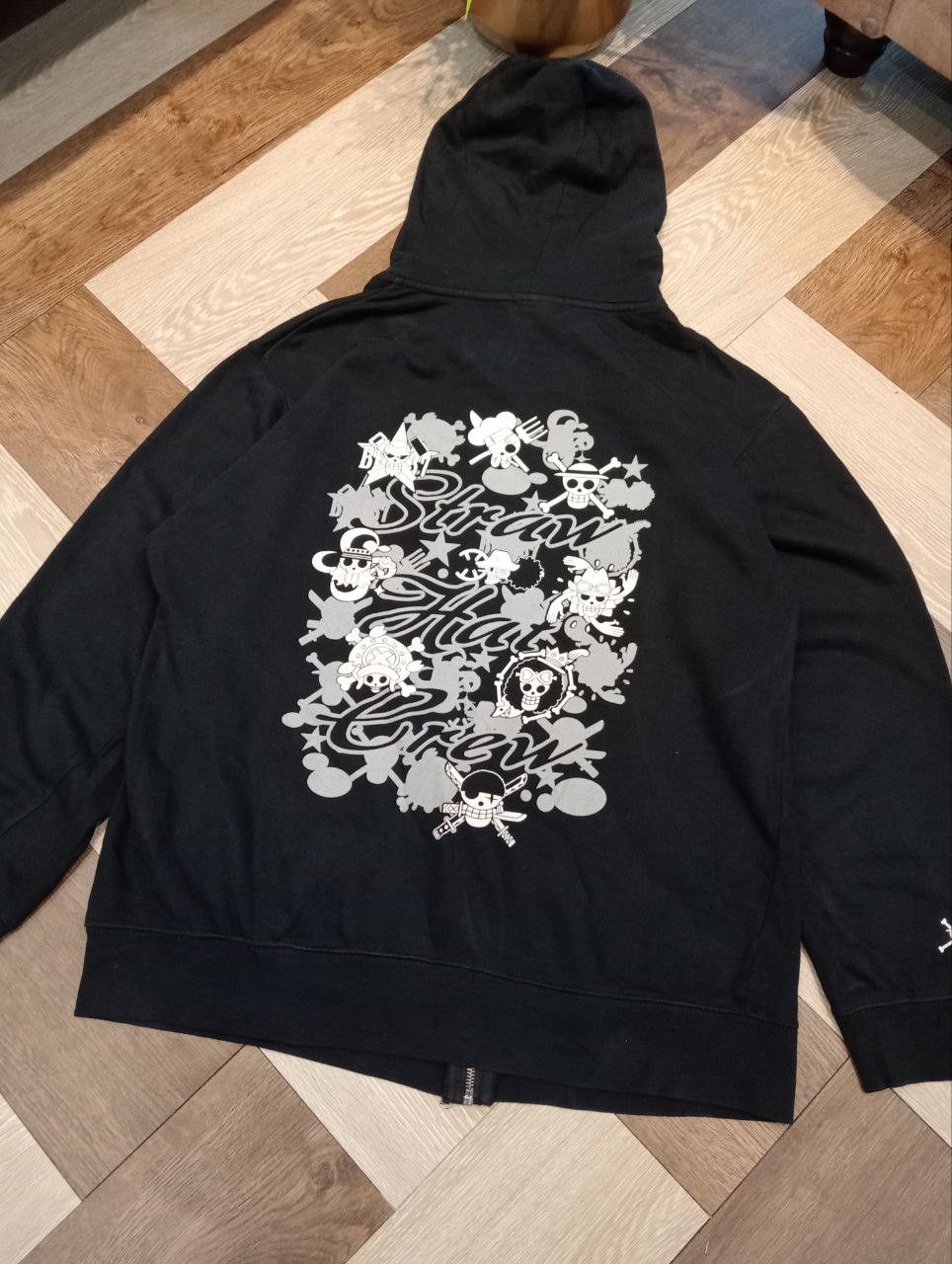Japanese Brand BANDAI ONE PIECE STRAW HAT CREW HOODIE - SIZE XL BLACK Size US XL / EU 56 / 4 - 3 Thumbnail