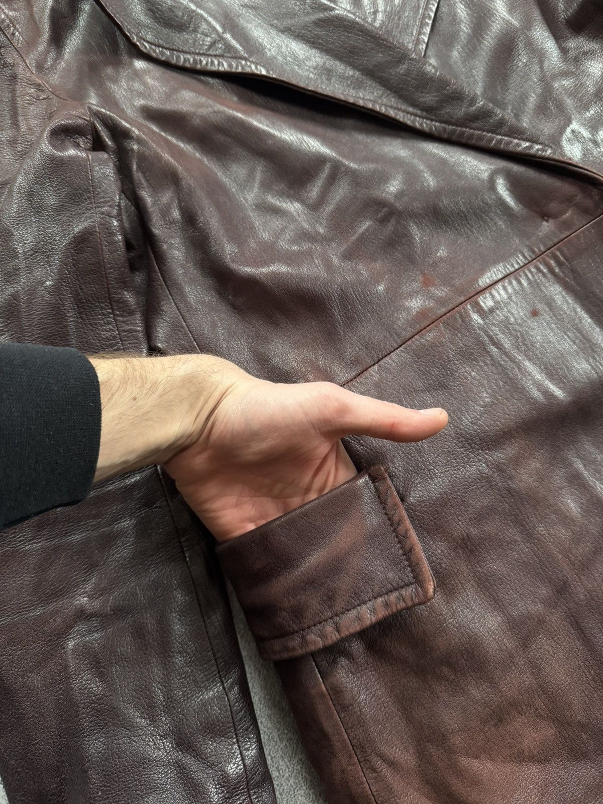 Jil Sander × Vintage Jil Sander 42 Wmns leather jacket blazer coat vintage Size M / US 6-8 / IT 42-44 - 10 Thumbnail