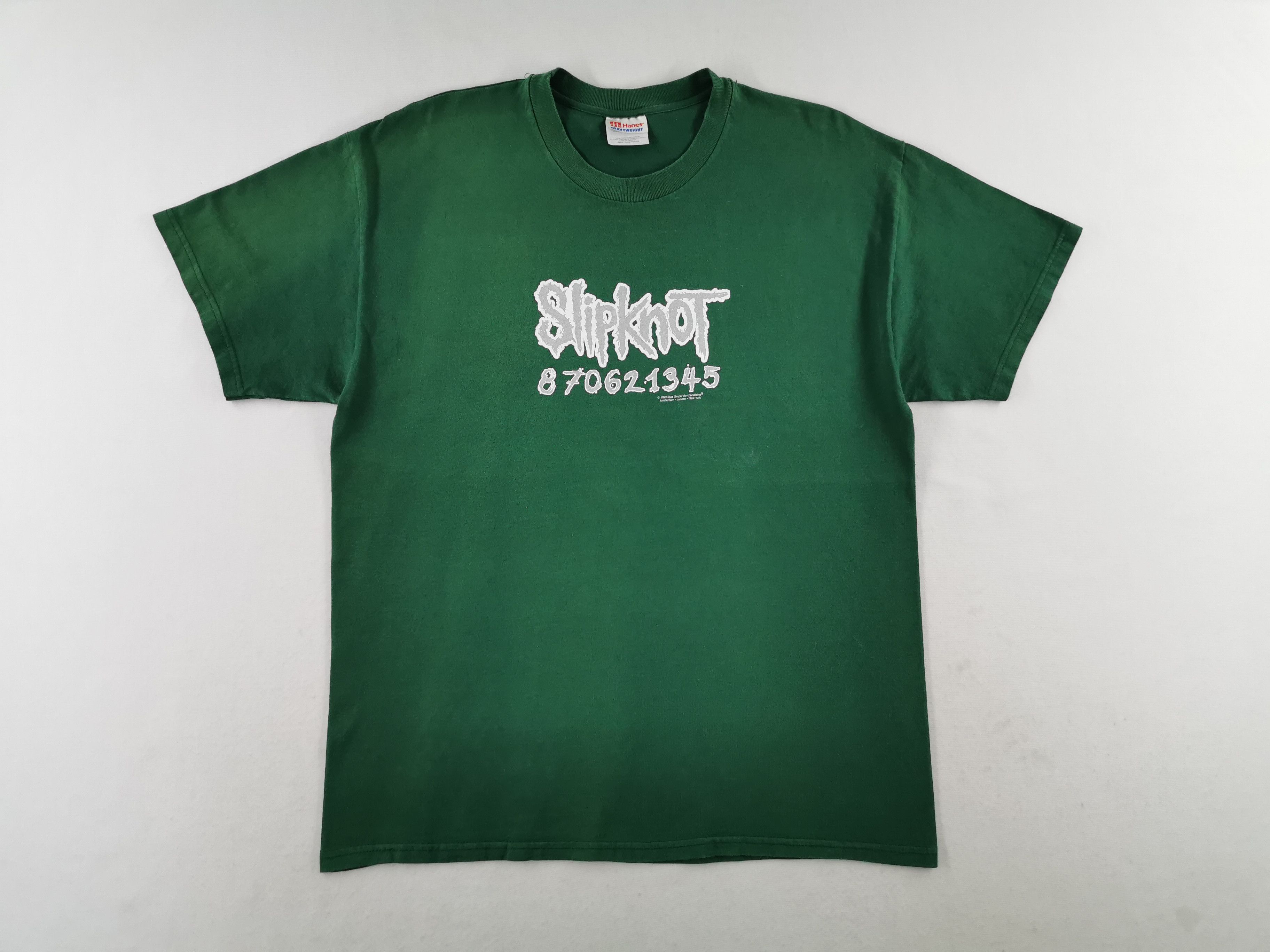 Band Tees Vintage 90's Slipknot Blue Grape Tee T Shirt Size M Size US M / EU 48-50 / 2 - 3 Thumbnail