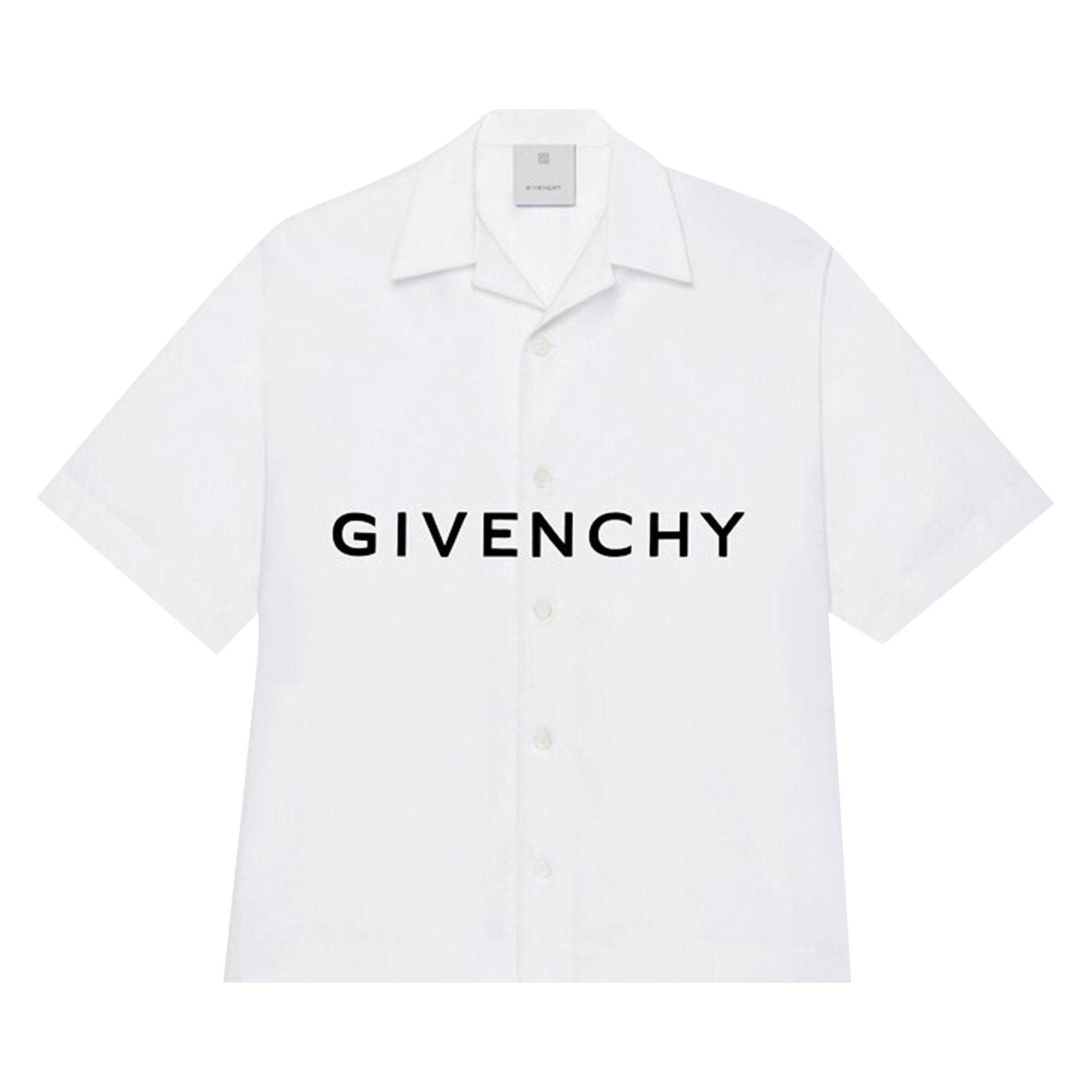 Givenchy o1srvl11e0625 Hawaiian Shirt in White Size US M / EU 48-50 / 2 - 1 Preview