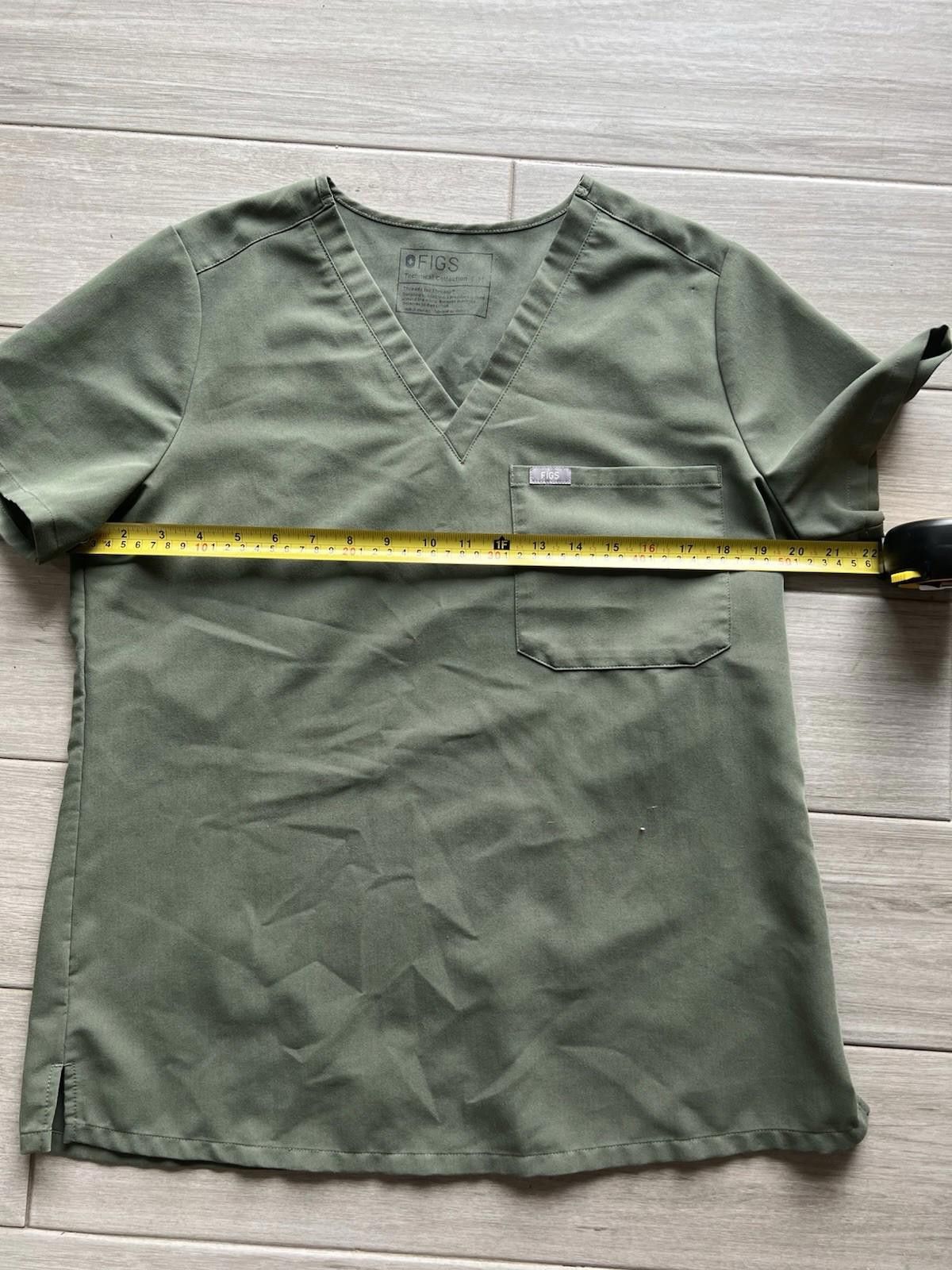 Designer FIGS Technical Collection sz M Scrub Top green Size ONE SIZE - 5 Thumbnail