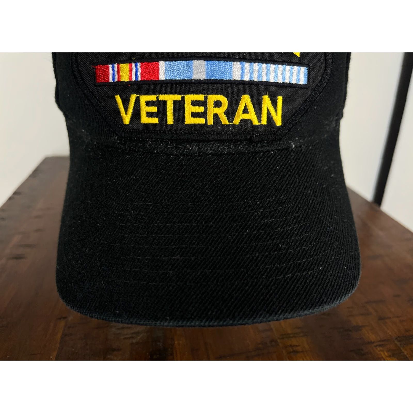 Vintage VINTAGE Nissin Korea Veteran Hat Cap Snap Back Adult One Size Black Yellow Wool Twill Solid Men Snapback Adjustable Size ONE SIZE - 3 Thumbnail