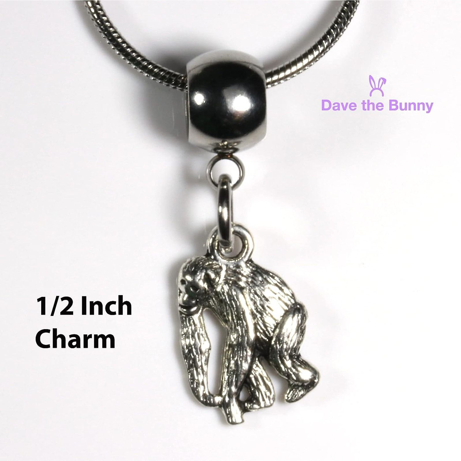 & Other Stories Monkey Necklace - Monkey Pendant - Gift for Monkey Lovers Size ONE SIZE - 3 Thumbnail