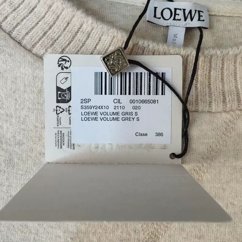 Loewe Loewe Embroidered Logo Long Sweatshirt Size S / US 4 / IT 40 - 4 Thumbnail