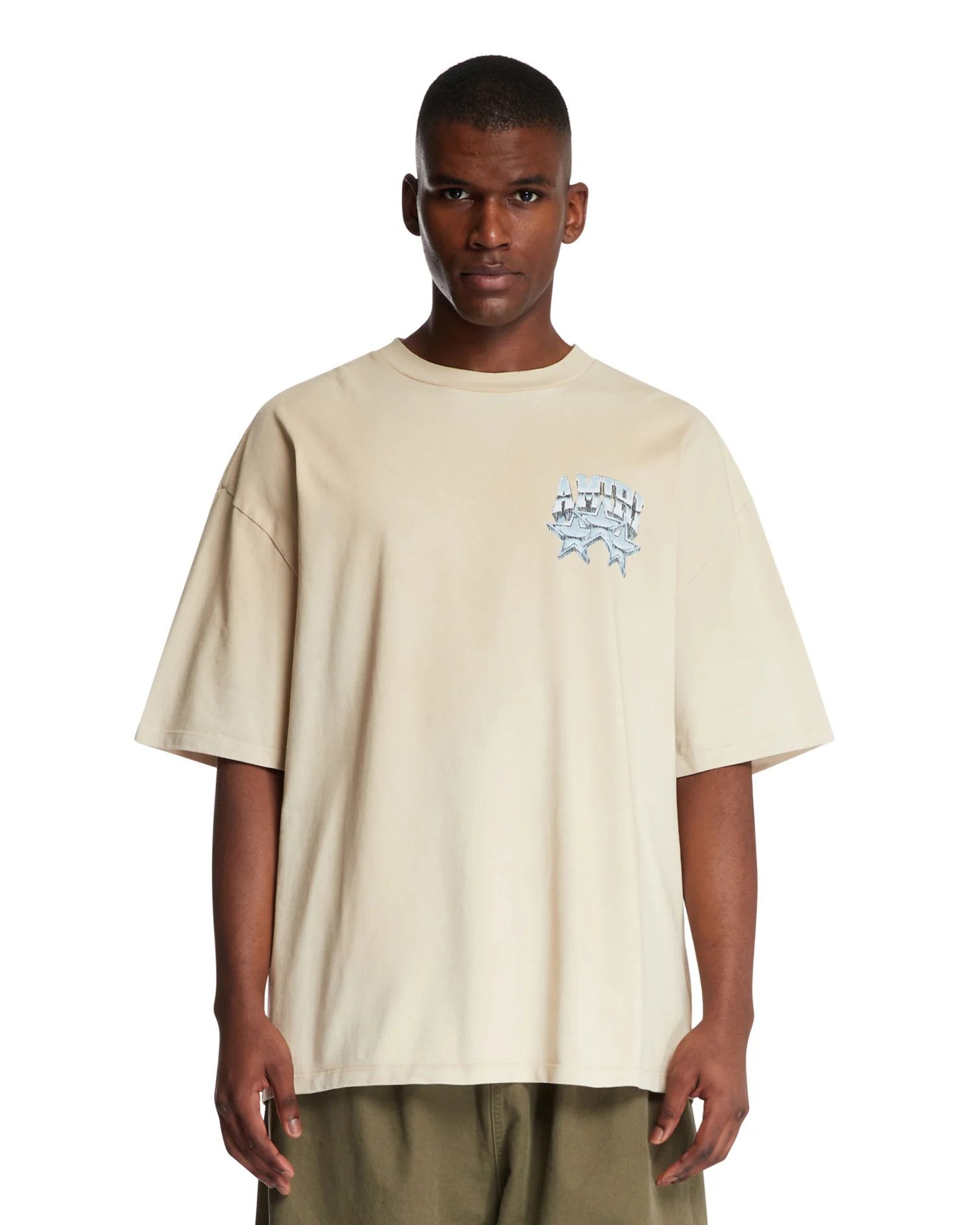 Amiri o1h1sh10525 Championship Os T-Shirt in Beige Size US L / EU 52-54 / 3 - 1 Thumbnail