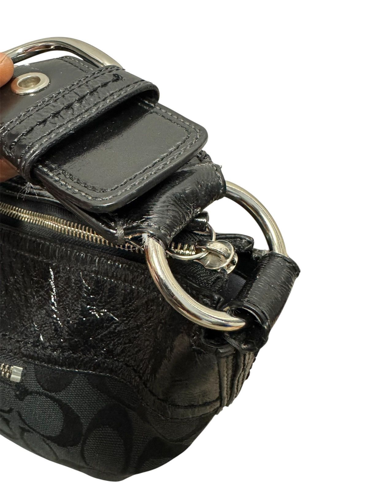 Coach Coach Signature Black Jacquard Canvas Handbag and Wallet Size ONE SIZE - 10 Thumbnail