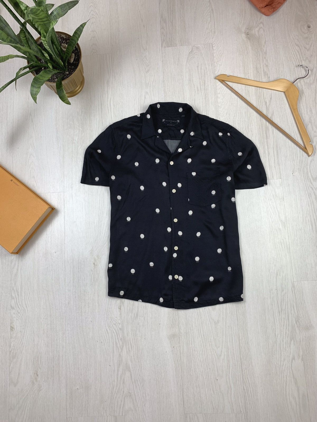 Allsaints Allsaints Planet Dot Short Sleeve Button Shirt Size S Size US S / EU 44-46 / 1 - 1 Thumbnail