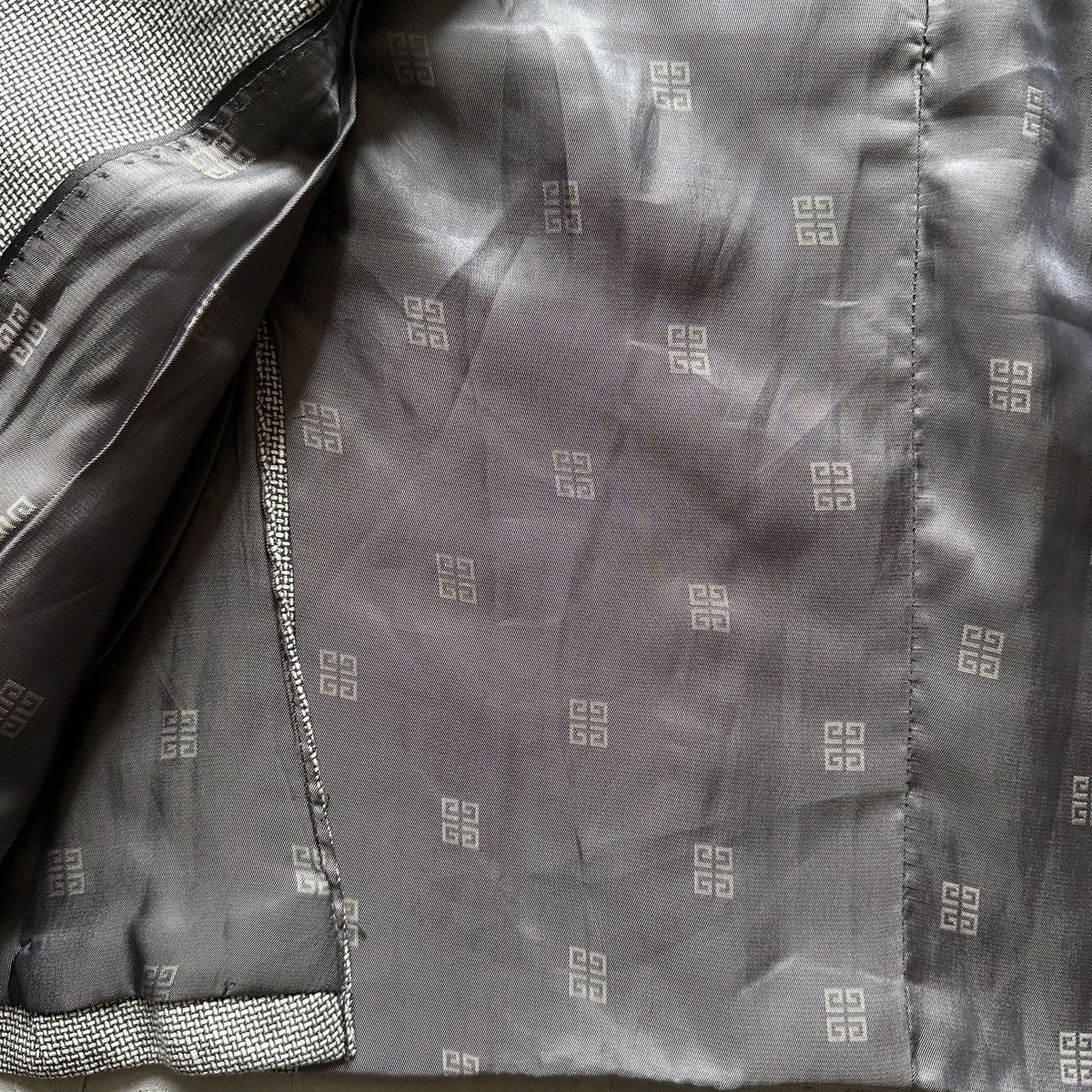 Givenchy Givenchy Grey Houndstooth Blazer Jacket Size US L / EU 52-54 / 3 - 5 Thumbnail
