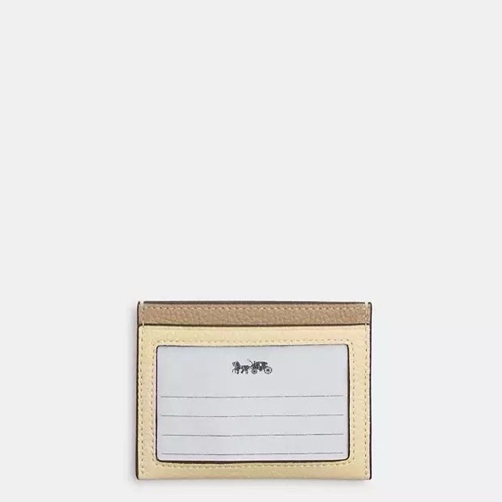 Coach NWT Coach CAT71 Slim Id Card Case Lemon Silver/Moonlight Size ONE SIZE - 5 Thumbnail