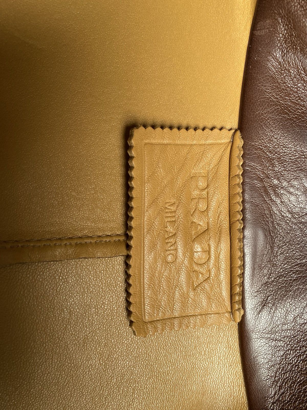 Prada PRADA DOUBLE LAYER LAMB LEATHER BLOUSON Size US M / EU 48-50 / 2 - 9 Thumbnail