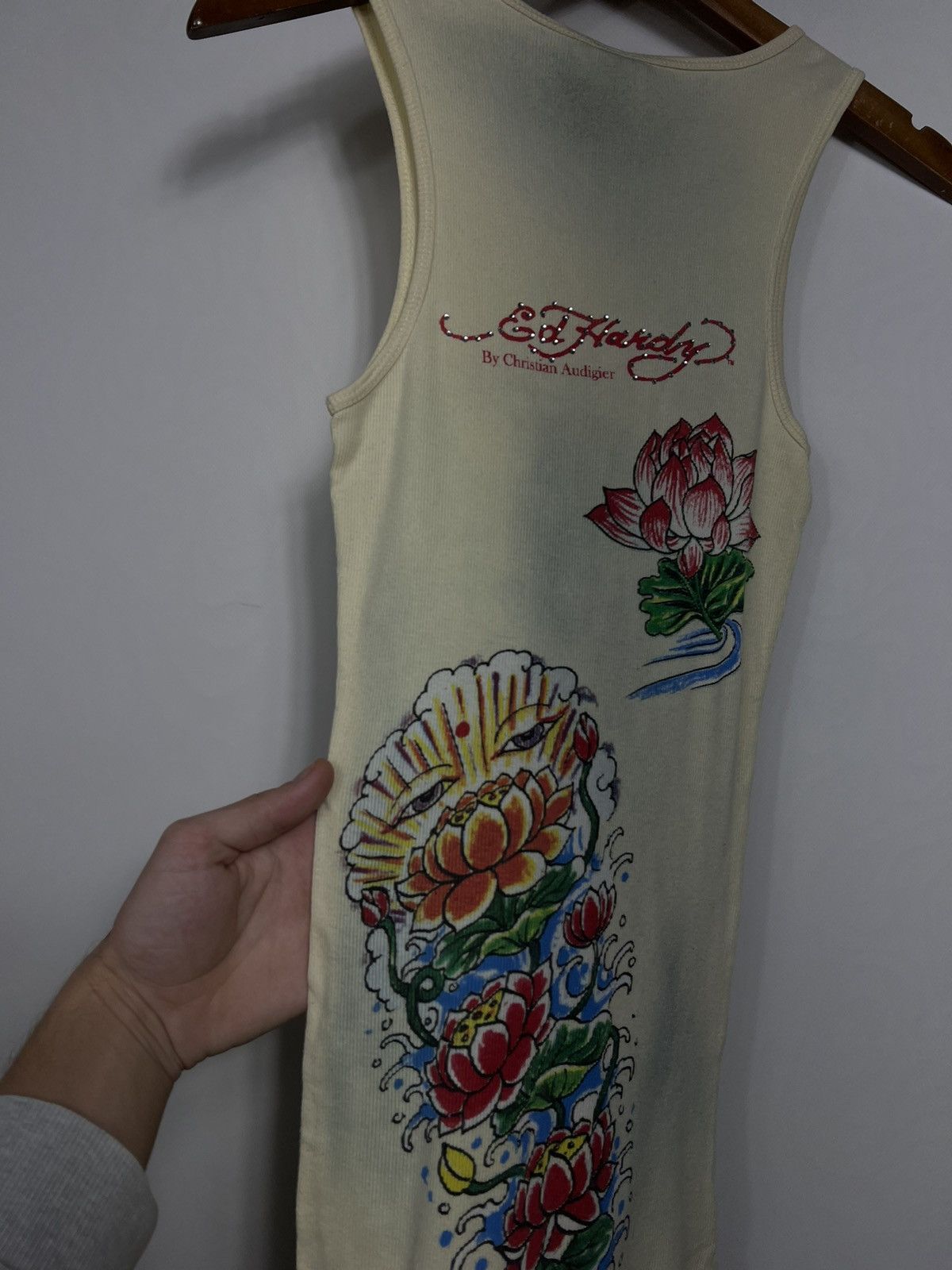 Ed Hardy Vintage Ed Hardy by Christian Audigier Slim Fit Tank Top Tee Size US M / EU 48-50 / 2 - 11 Thumbnail