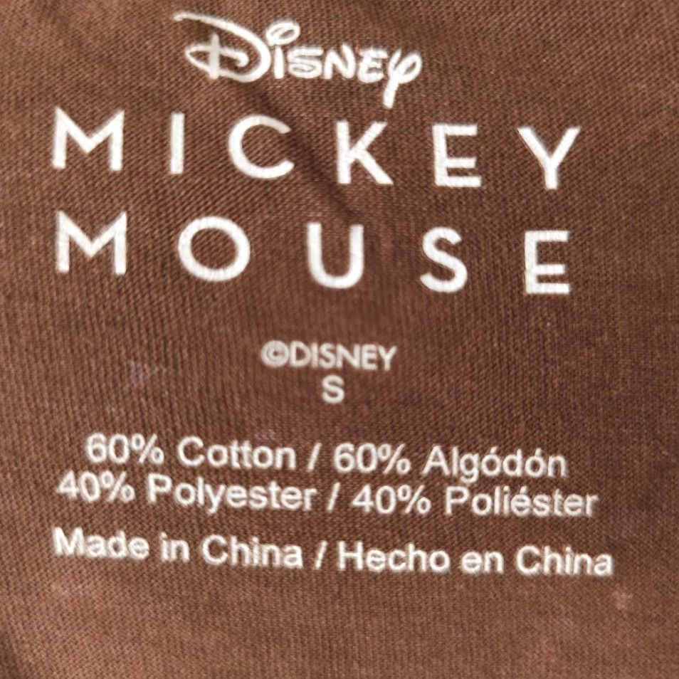 Disney Mickey Mouse T Shirt Mens Size Small Brown Disney Make Life An Adventure Size US S / EU 44-46 / 1 - 6 Thumbnail