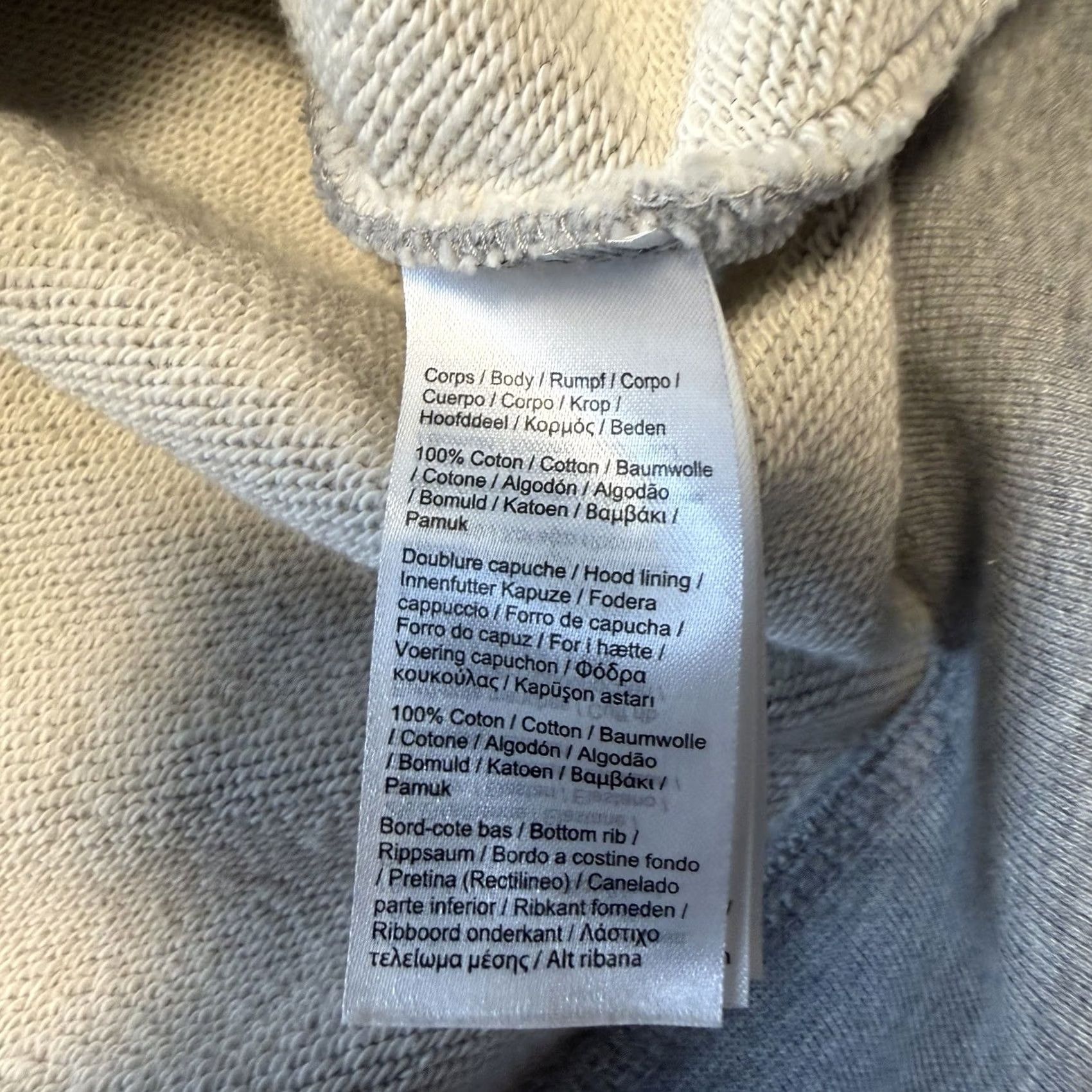 Lacoste LACOSTE Mens 2XL Gray Crocodile Embroidered Logo Drawstring Hoodie Spell Out Shirt Size US XXL / EU 58 / 5 - 7 Thumbnail