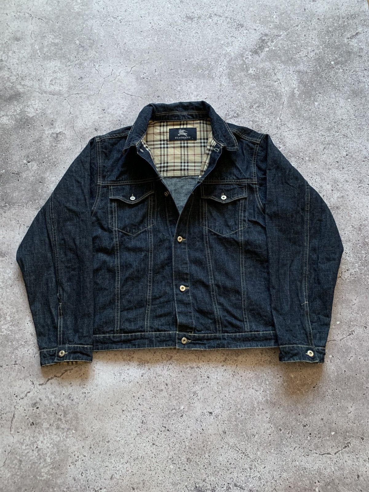 Burberry 🔥VINTAGE BURBERRY DENIM JACKET Size M / US 6-8 / IT 42-44 - 17 Thumbnail