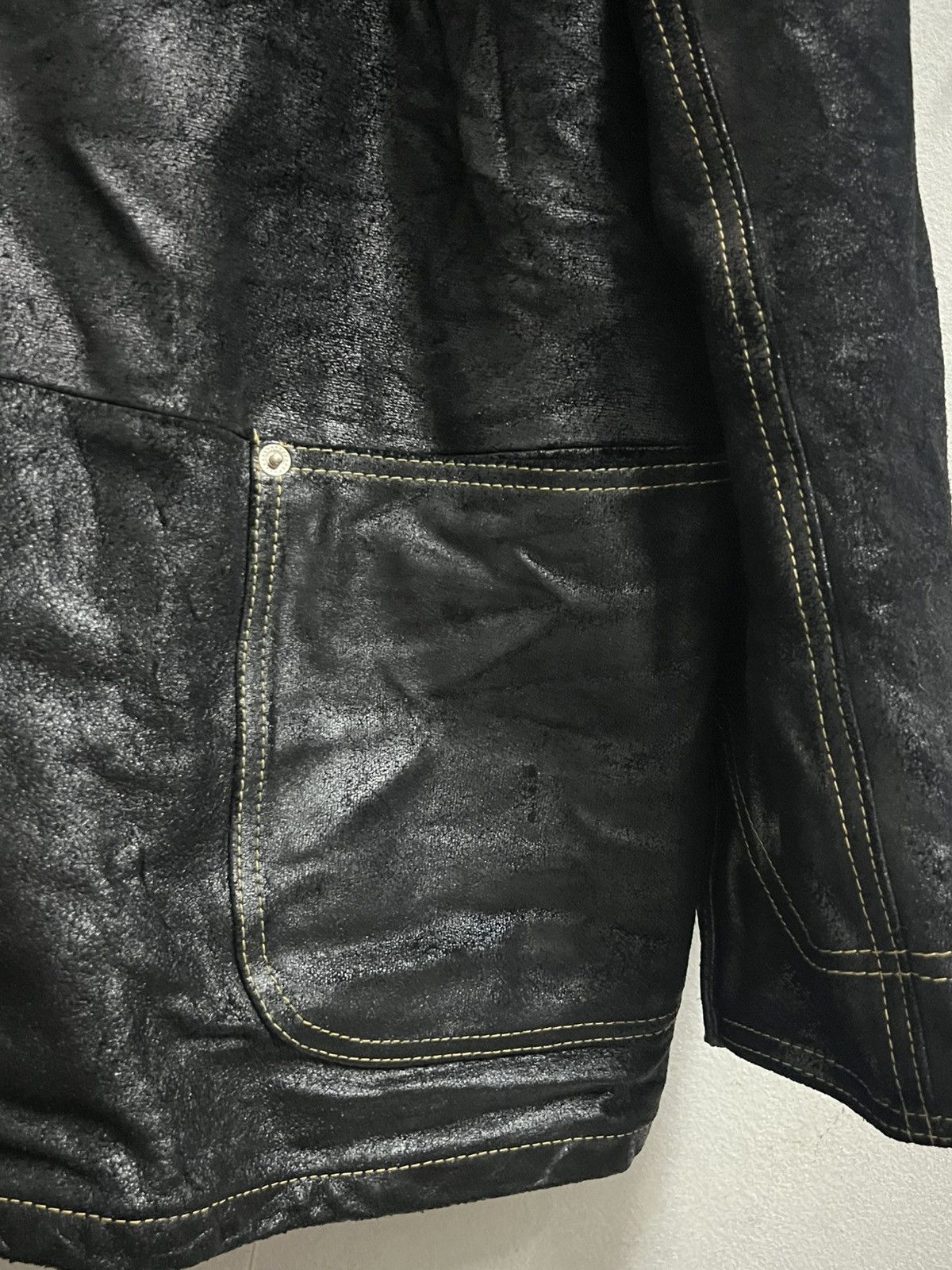 Vintage KEMPEL 🇩🇪 Button up leather jacket saiz 46 Size US XL / EU 56 / 4 - 4 Thumbnail