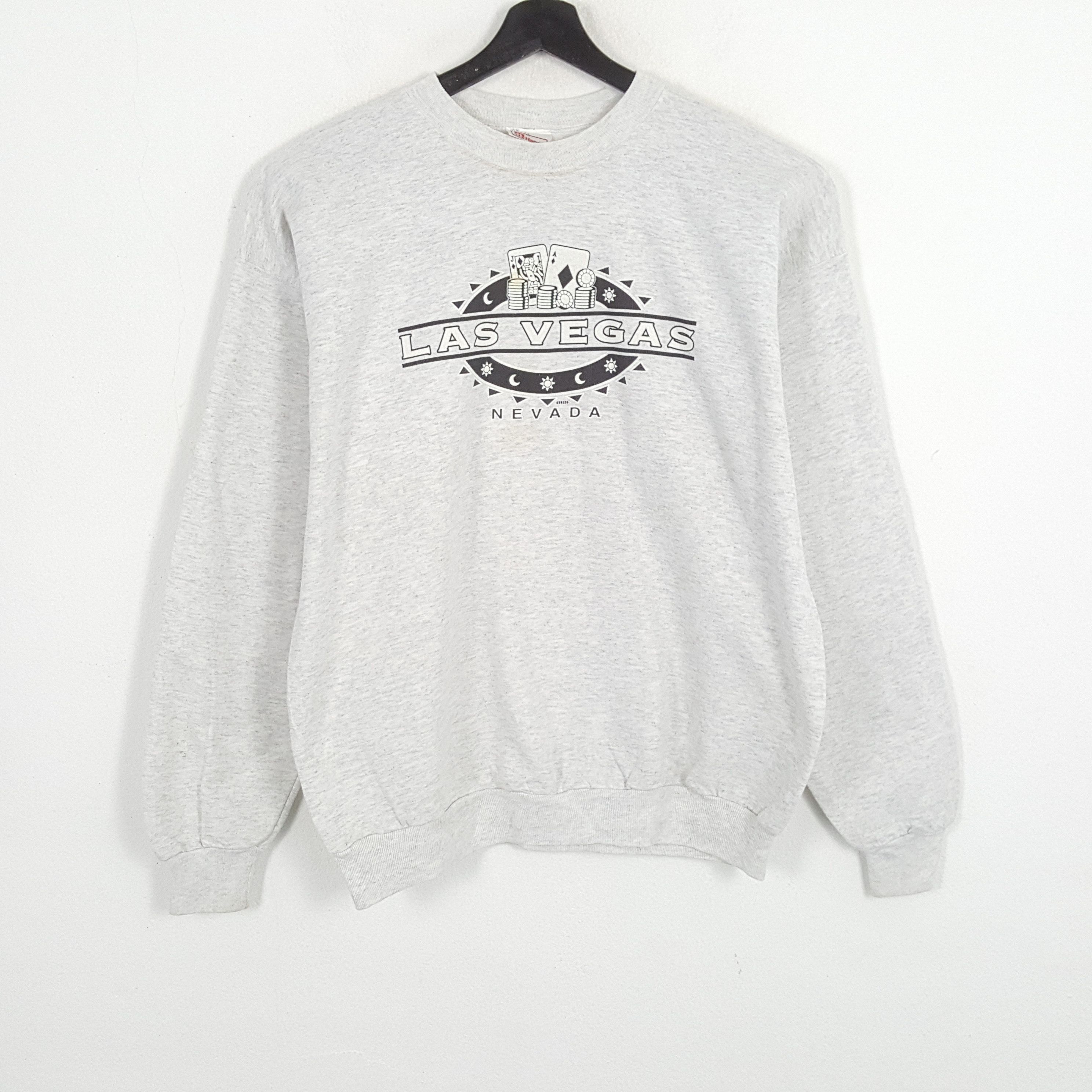 Hanes × Vintage LAS VEGAS NEVADA Streetwear Style Vintage Sweatshirt Size US L / EU 52-54 / 3 - 1 Thumbnail