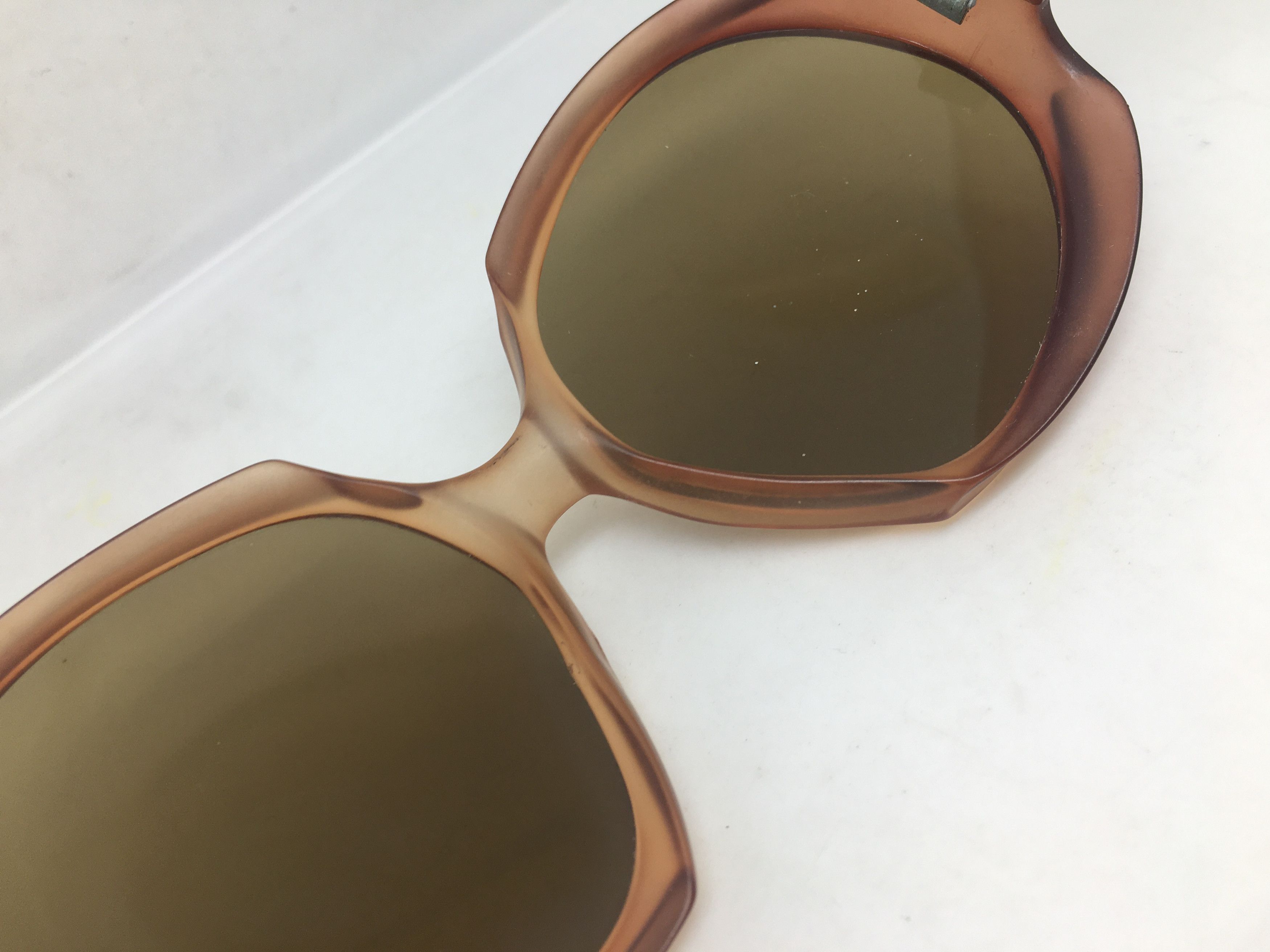 Vintage Handmade Acetate Diva Sunglasses France Glass Lens Size ONE SIZE - 5 Thumbnail