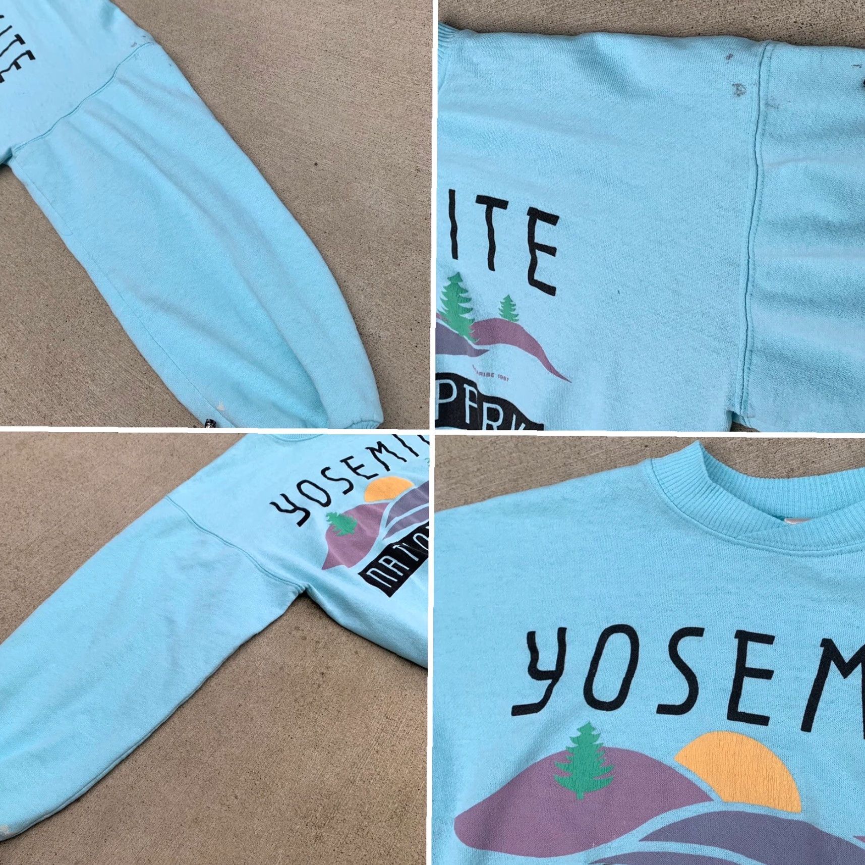 Vintage VINTAGE Caribe Yosemite National Park sweatshirt top long sleeve tee 1987 size S green Womens 80s 1980s Size S / US 4 / IT 40 - 7 Thumbnail