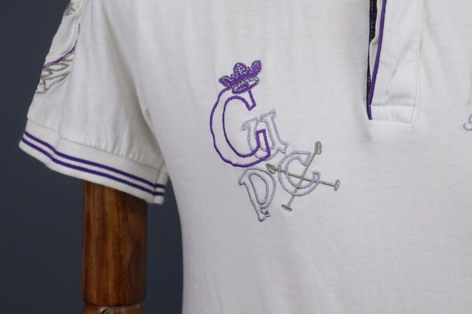 La Martina La Martina White Embroidered Popover Polo Shirt Sz M Size US M / EU 48-50 / 2 - 5 Thumbnail