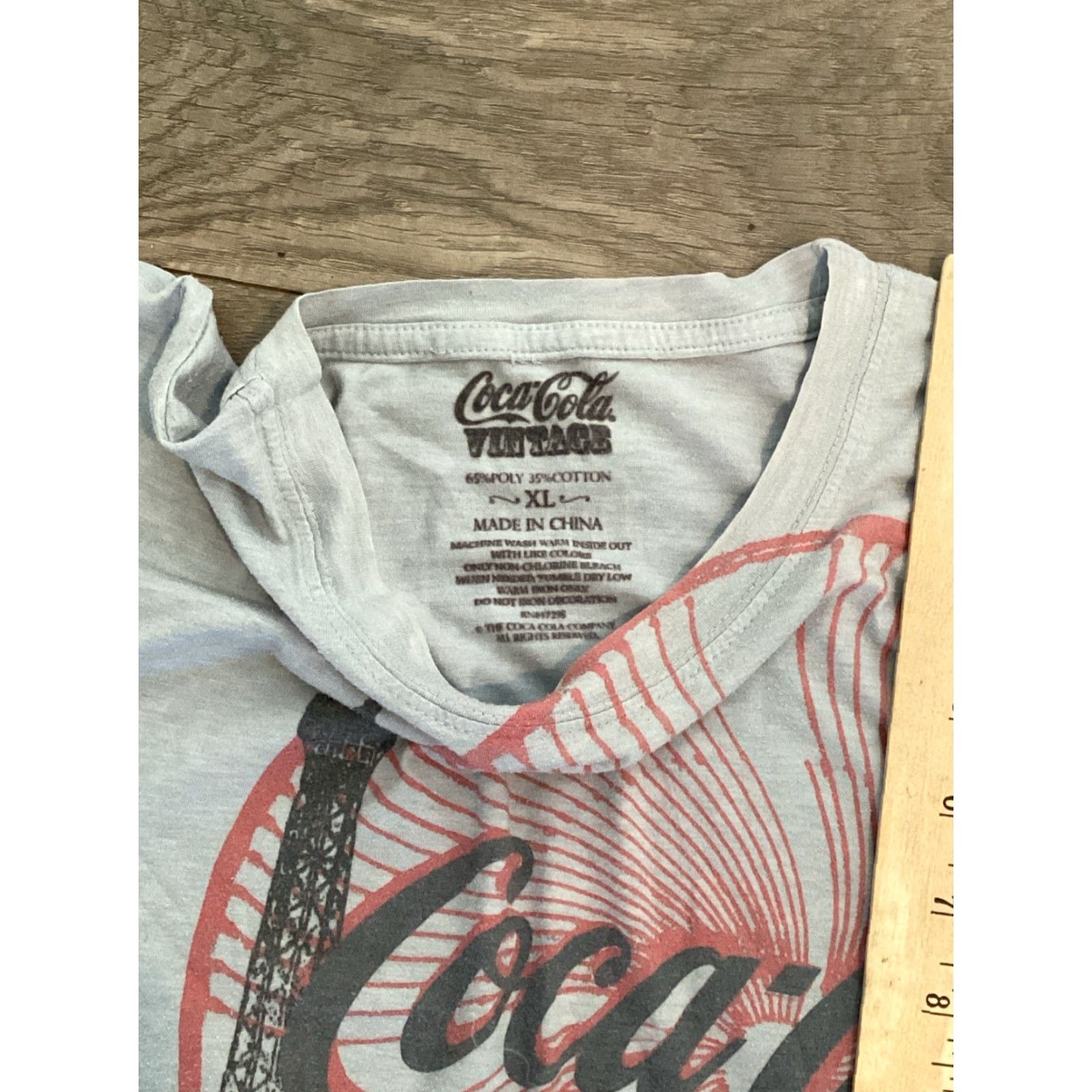 Vintage Coca-Cola T-Shirt Men XL Gray Crew Neck Short Sleeve Vintage No Size US XL / EU 56 / 4 - 6 Thumbnail