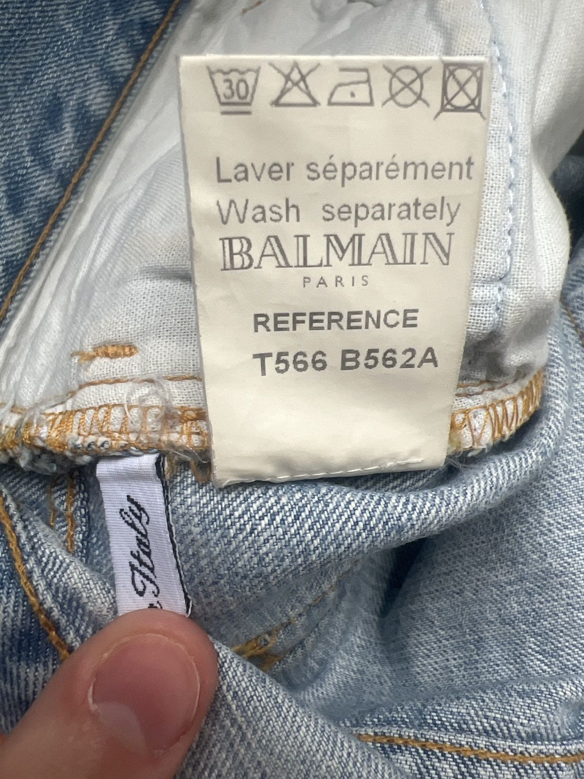 Balmain BALMAIN SS11 PINCH JEANS Size US 30 / EU 46 - 8 Thumbnail