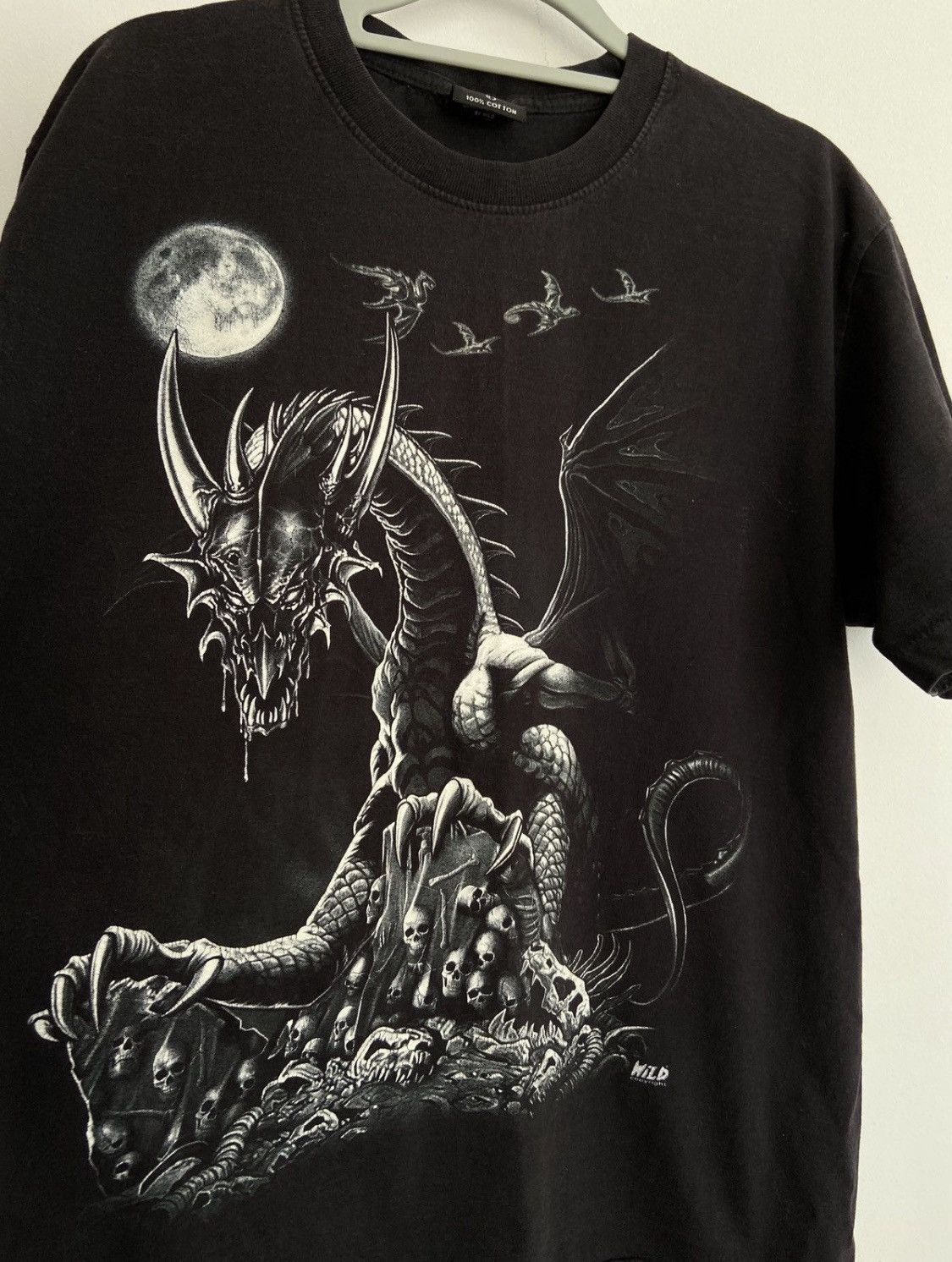 Japanese Brand Vintage aop Dragon archive Tee opium y2k rare alternative Size US L / EU 52-54 / 3 - 3 Thumbnail