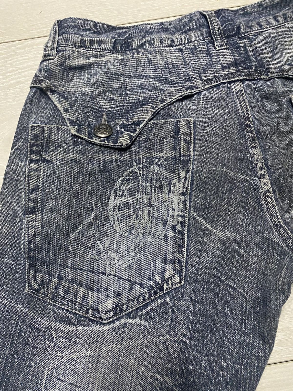 Hysteric Glamour Vintage Japanese Brand Skull Spider Embroidery Loose Size US 32 / EU 48 - 7 Thumbnail