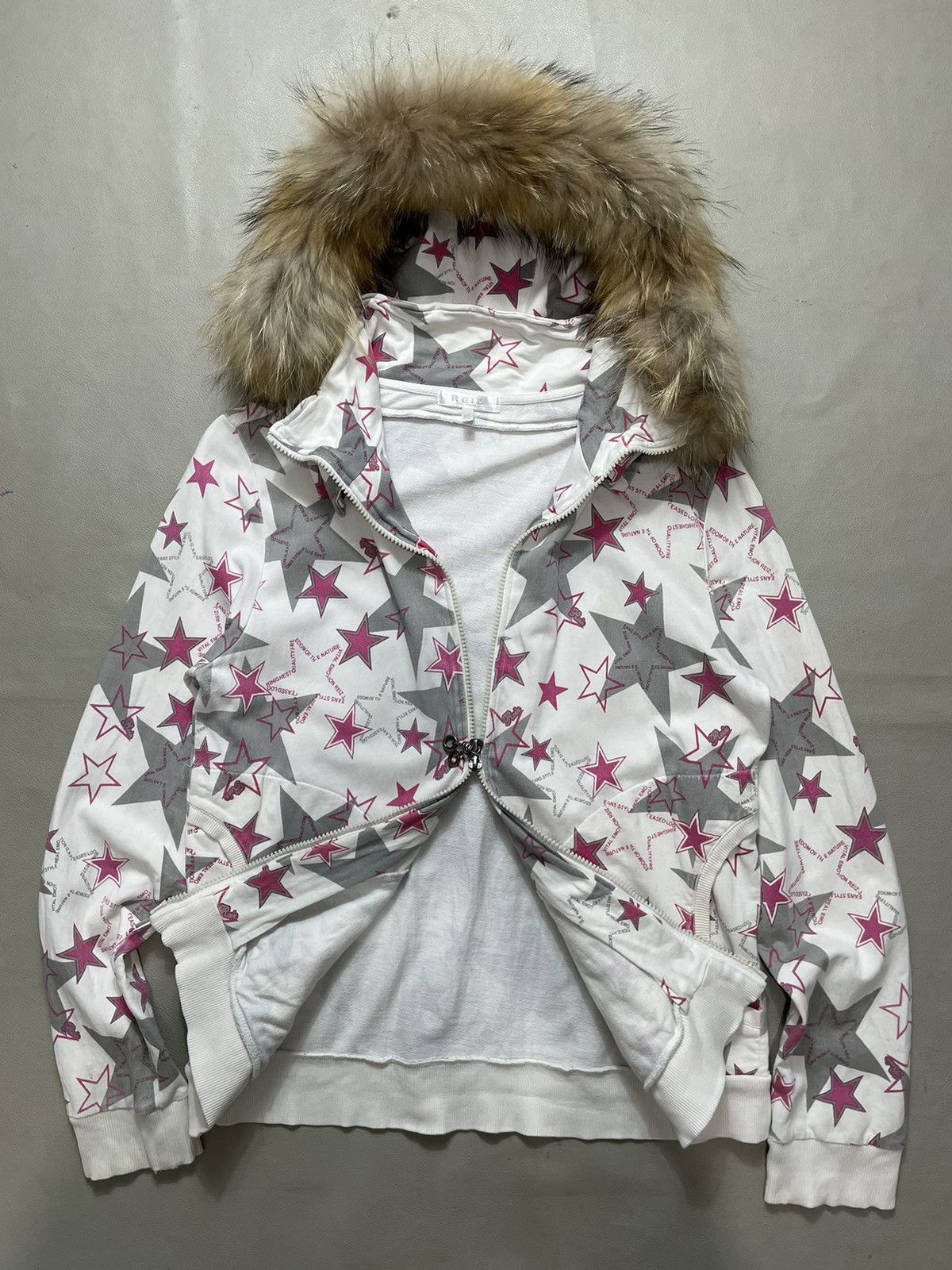 Hysteric Glamour Japanese Star Faux Fur Hoodie zipp up Lgb Style Size US M / EU 48-50 / 2 - 2 Thumbnail