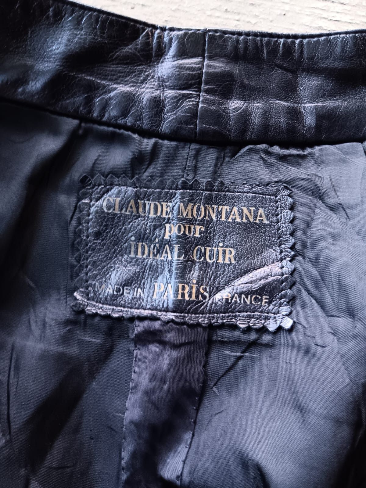 1980's Claude Montana lamb skin leather pants