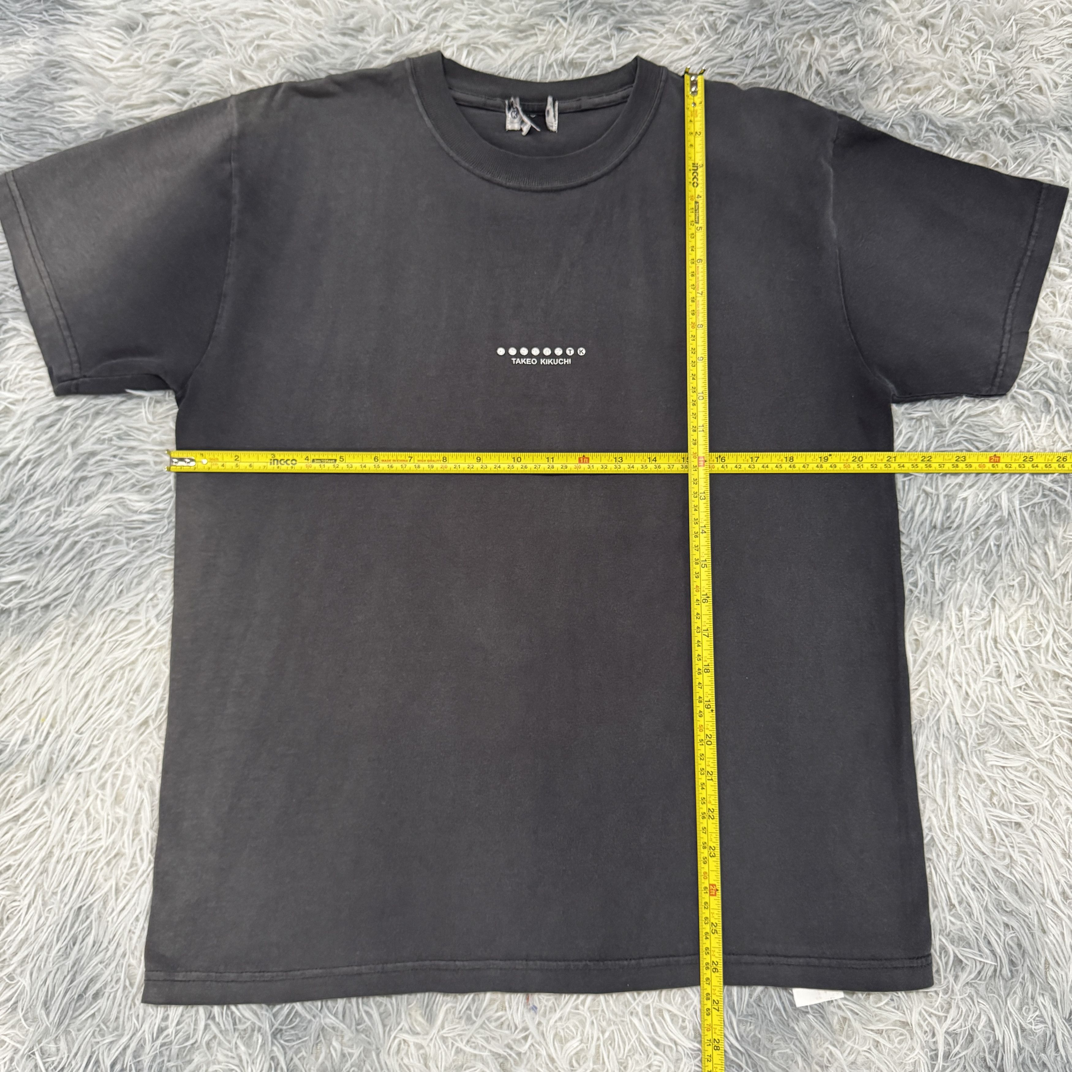 Takeo Kikuchi Vintage Sunfaded Takeo Kikuchi Center Chest Logo Tshirt Size US M / EU 48-50 / 2 - 5 Thumbnail