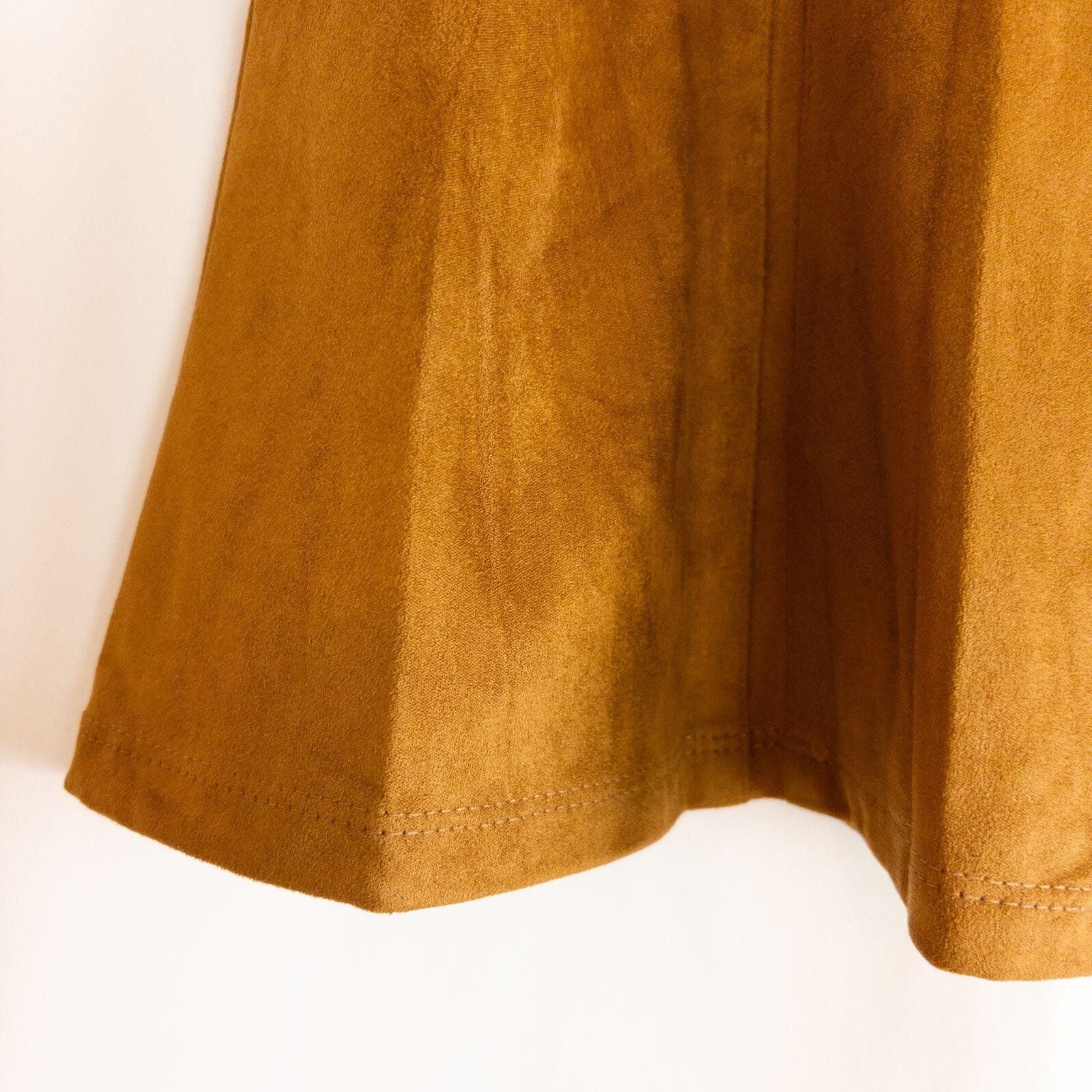 Other LOFT Brown Suede Skirt Womens 0 Xsmall Size 25" / US 0 / IT 36 - 4 Thumbnail