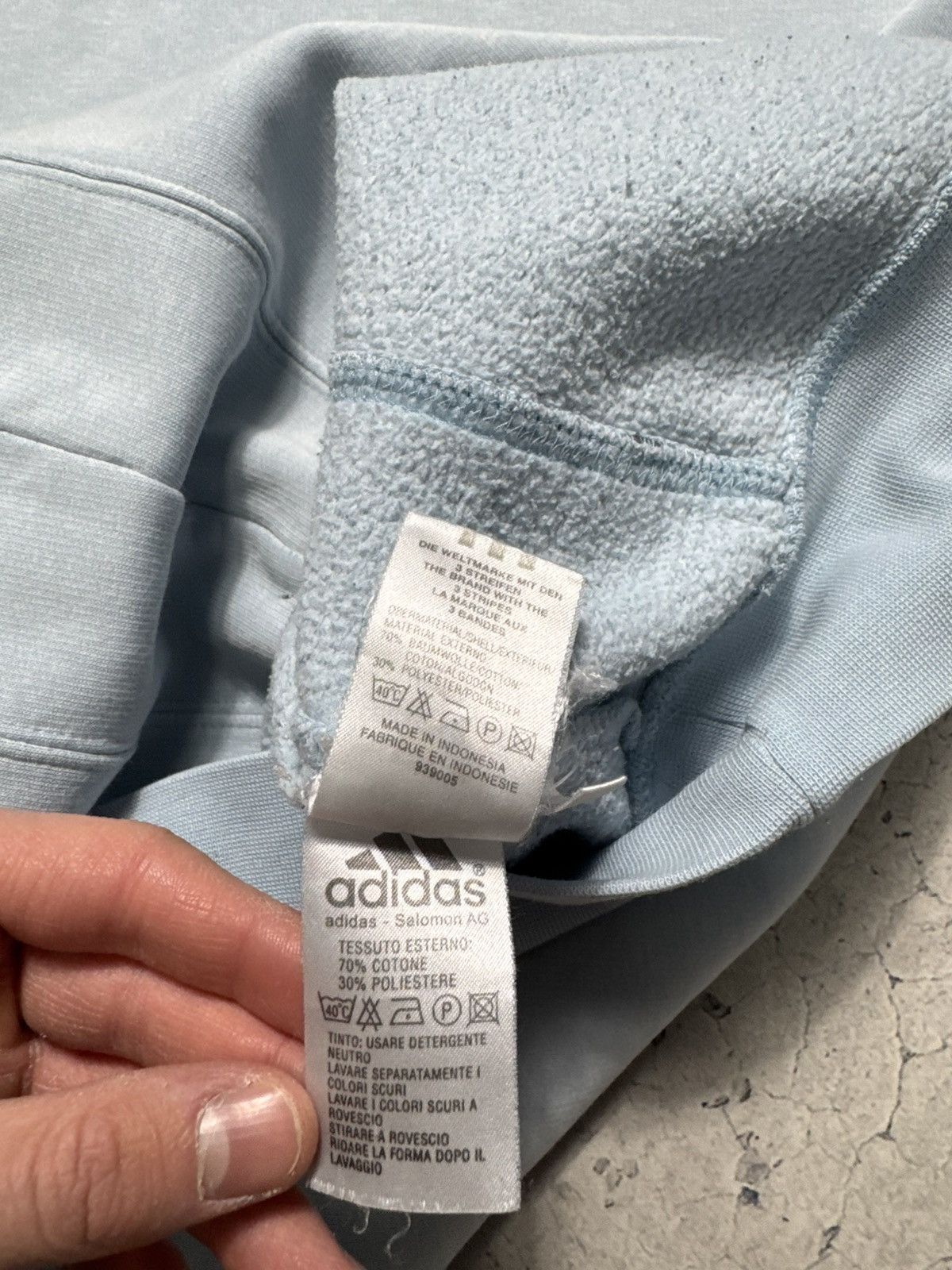Adidas Adidas Vintage 00’s Sweatshirt Big Logo Size L Blue Size US L / EU 52-54 / 3 - 8 Thumbnail
