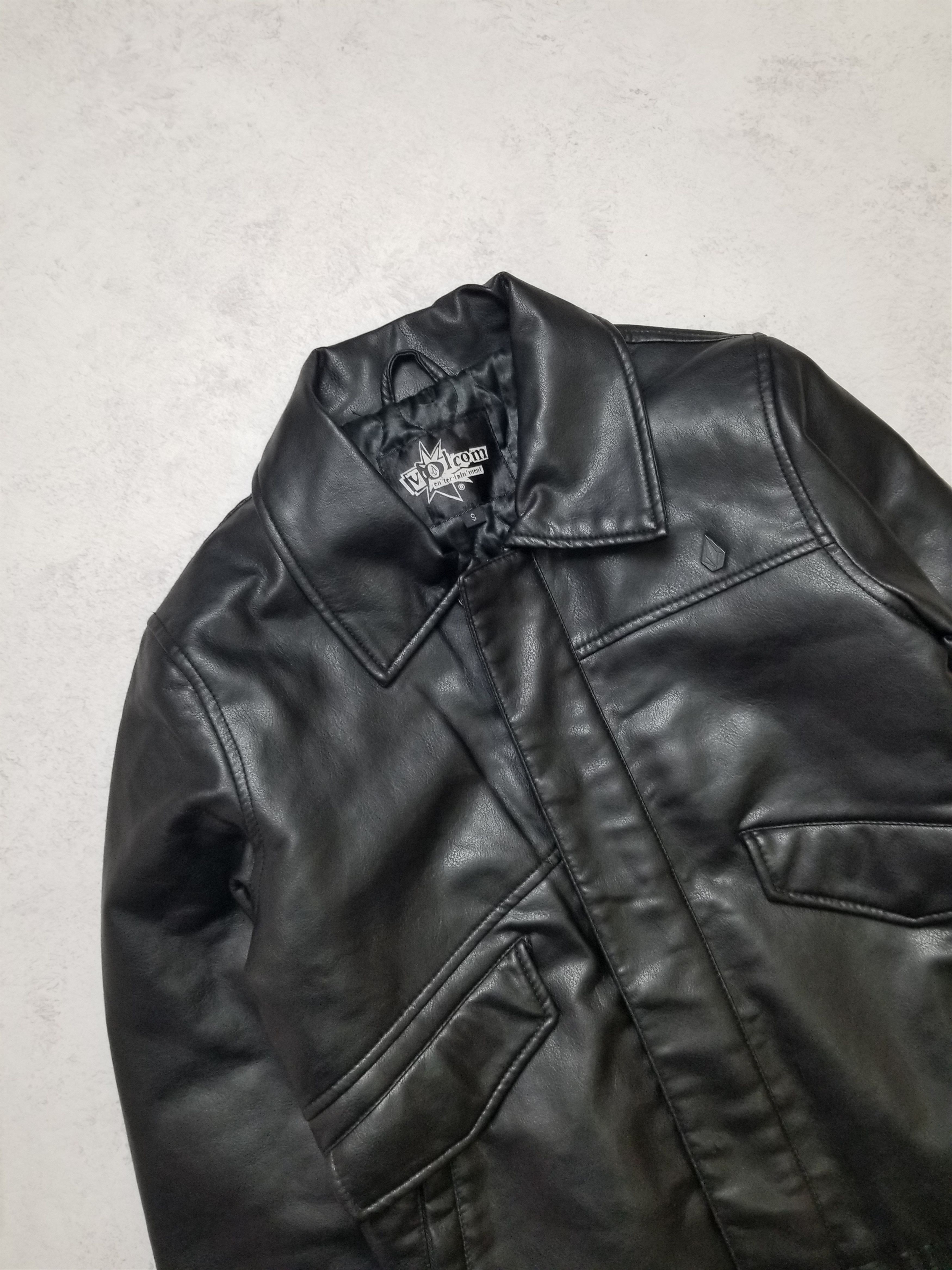 Volcom Volcom Entertainment Faux Leather Biker style rider jacket Size US S / EU 44-46 / 1 - 13 Thumbnail