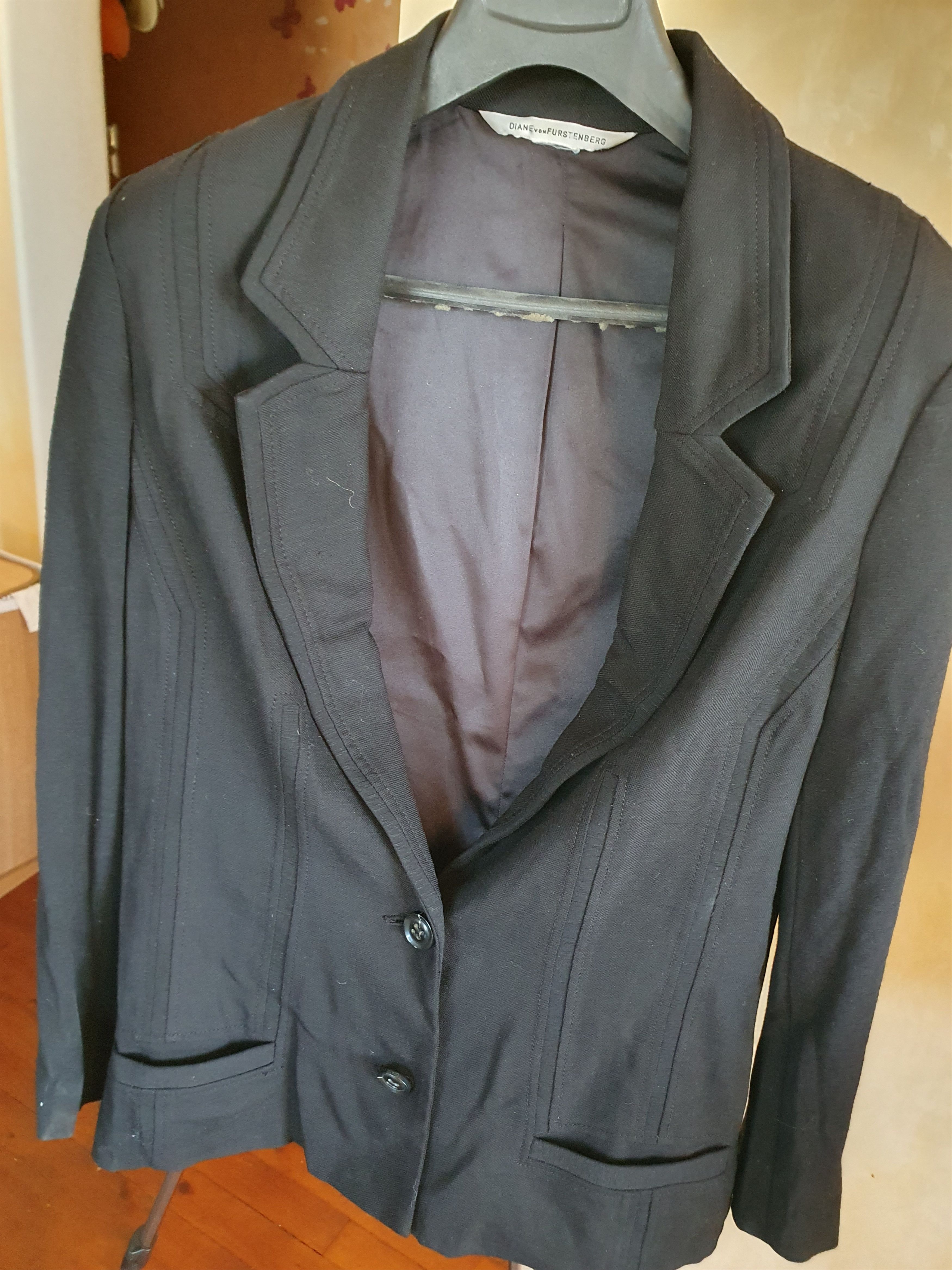 Diane von Furstenberg Diane von Furstenberg Trale Blazer Wool Blend S17 sz M Size M / US 6-8 / IT 42-44 - 8 Thumbnail