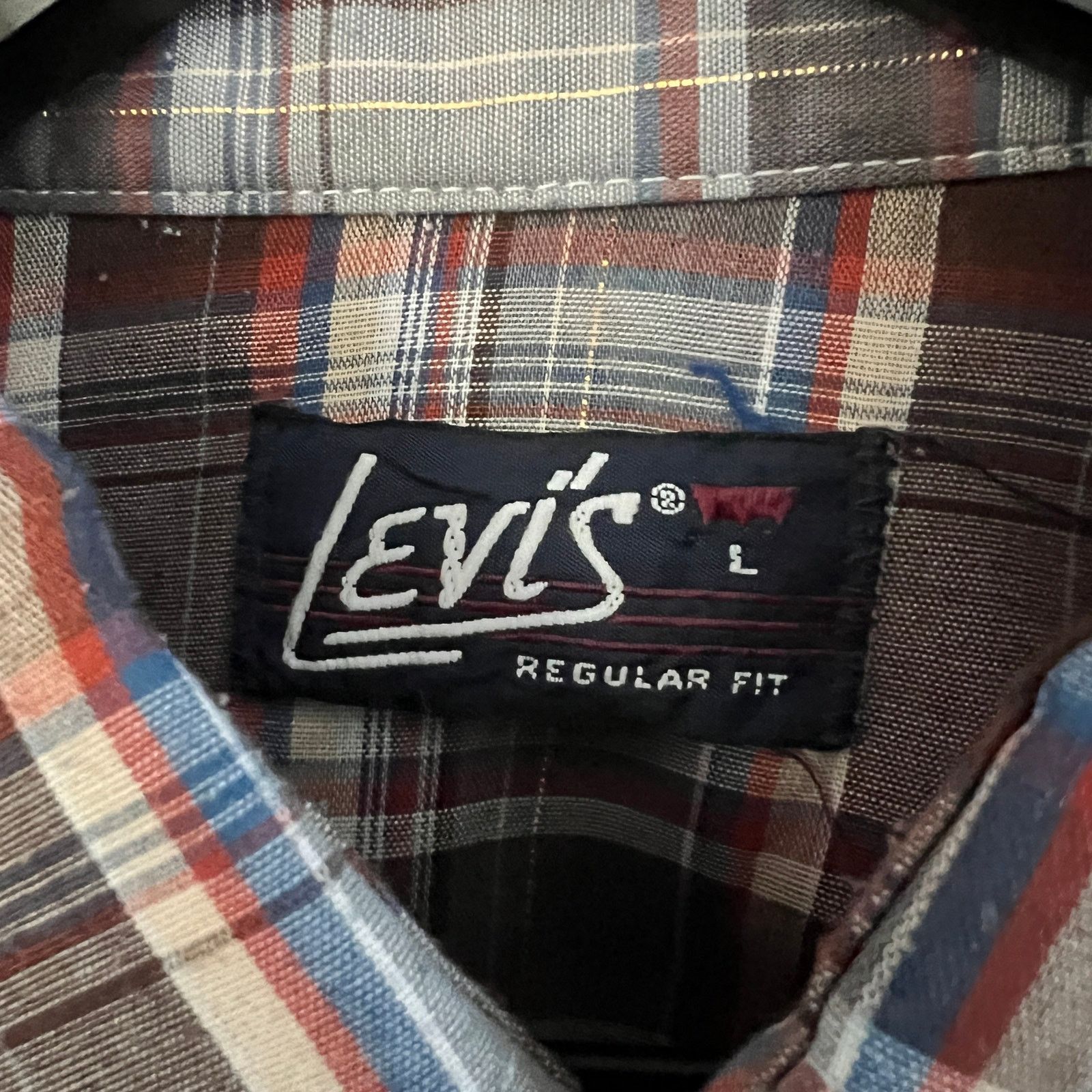 Levi's LOT (4) VTG 70s Levi's Pearl Snap Western Shirts USA L 22x31 Size US L / EU 52-54 / 3 - 4 Thumbnail