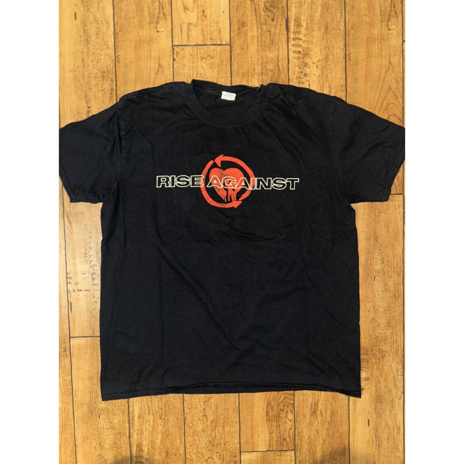 Vintage Rise Against T-Shirt Black XL This World Is Too Much Noise Mens Shirt Regular XL Black Rise Against this world is too much noise T-Shirt Men Size US XL / EU 56 / 4 - 3 Thumbnail